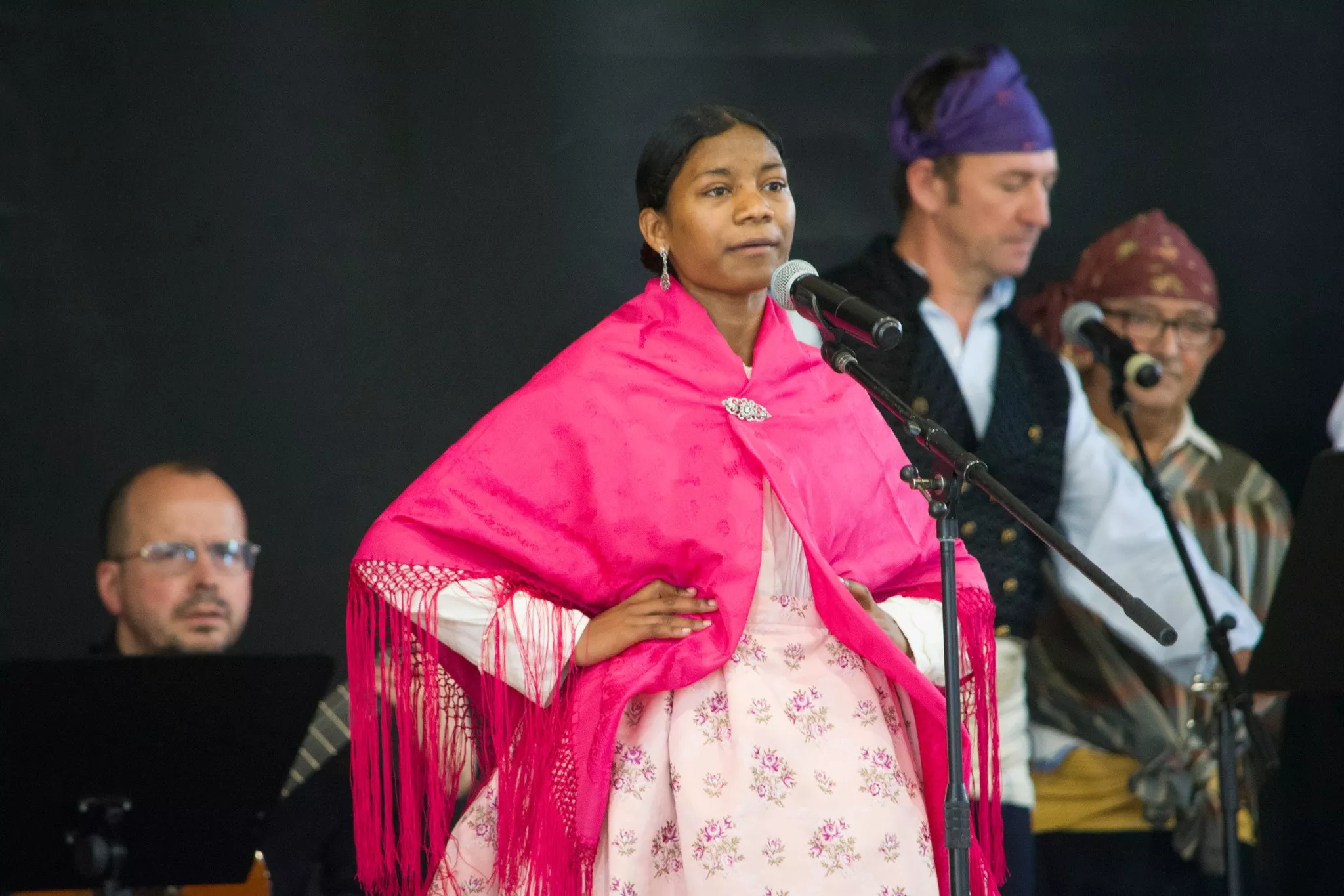 Festival de fin de curso de la Escuela de Folklore y Música de Huesca en Chimillas. Foto David Claveria