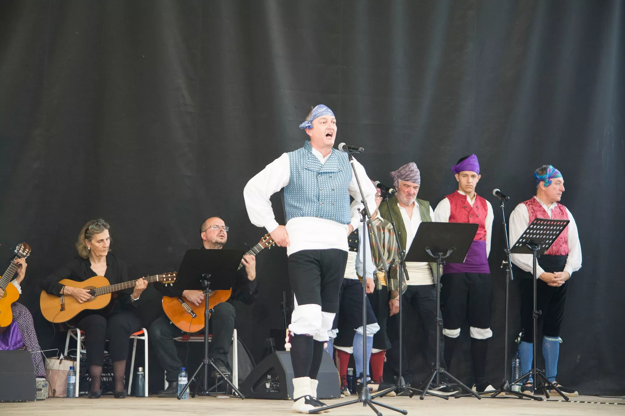 Festival de fin de curso de la Escuela de Folklore y Música de Huesca en Chimillas. Foto David Claveria