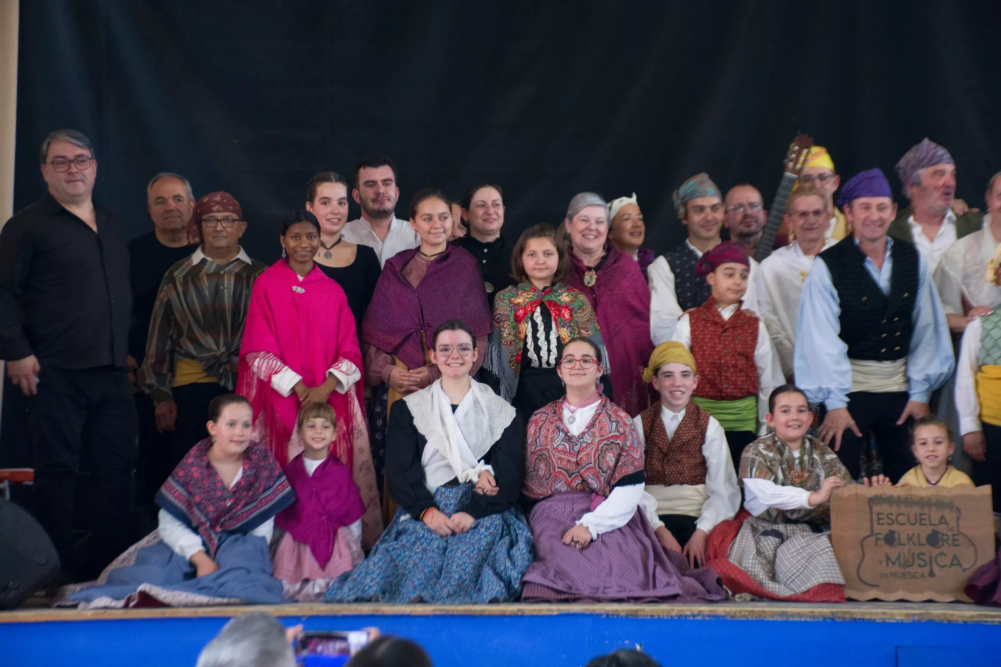 Festival de fin de curso de la Escuela de Folklore y Música de Huesca en Chimillas. Foto David Claveria