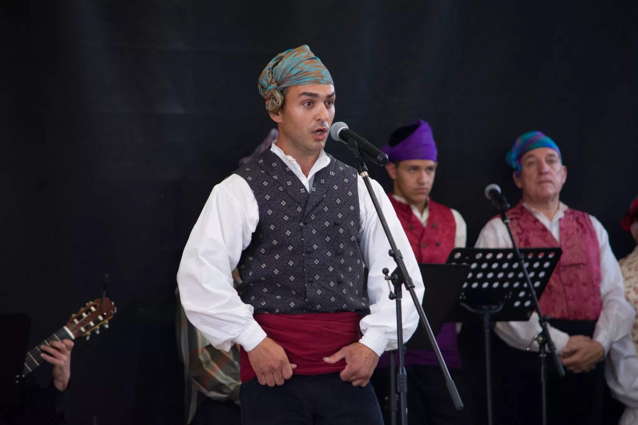 Festival de fin de curso de la Escuela de Folklore y Música de Huesca en Chimillas. Foto David Claveria