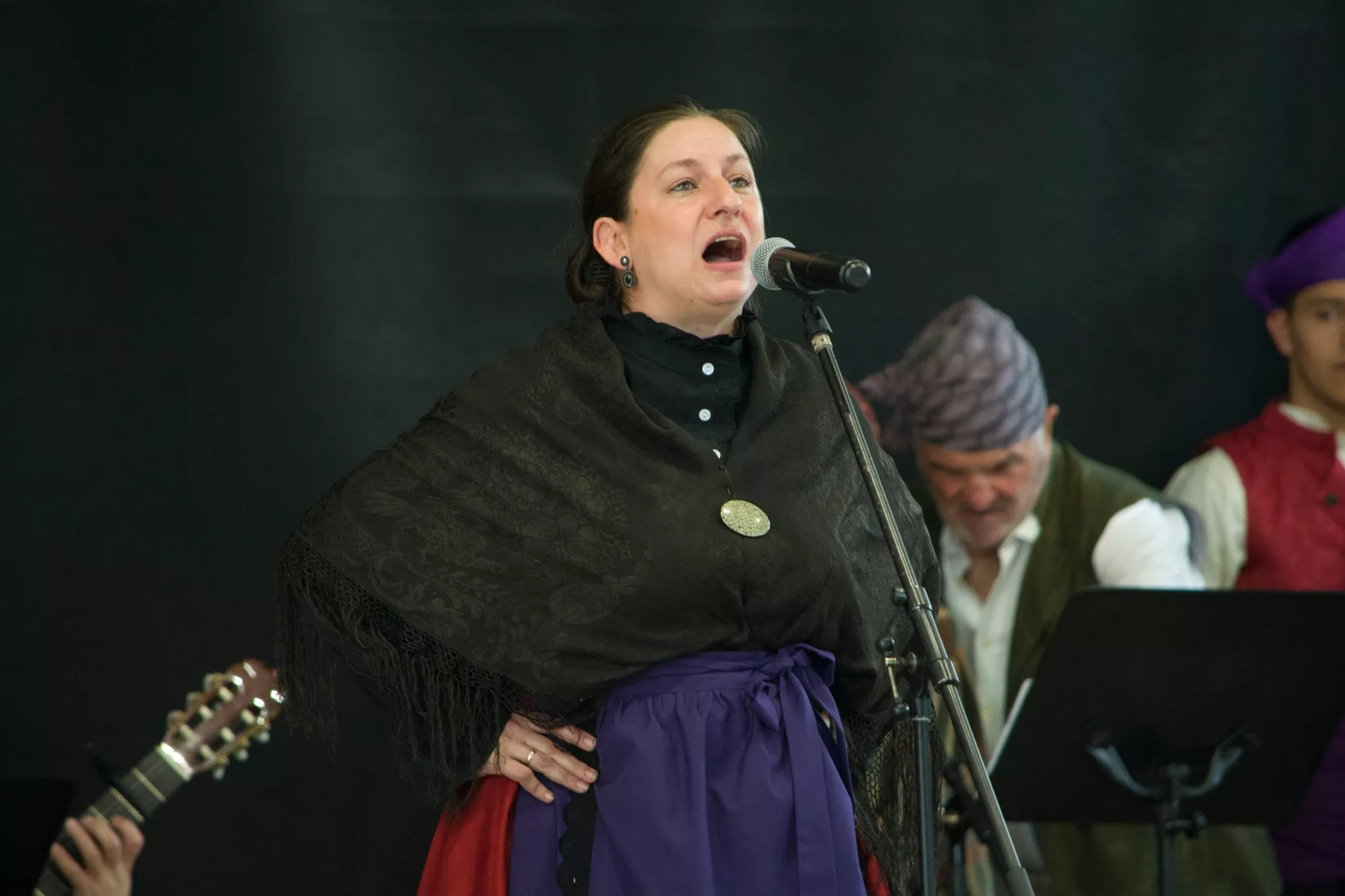 Festival de fin de curso de la Escuela de Folklore y Música de Huesca en Chimillas. Foto David Claveria