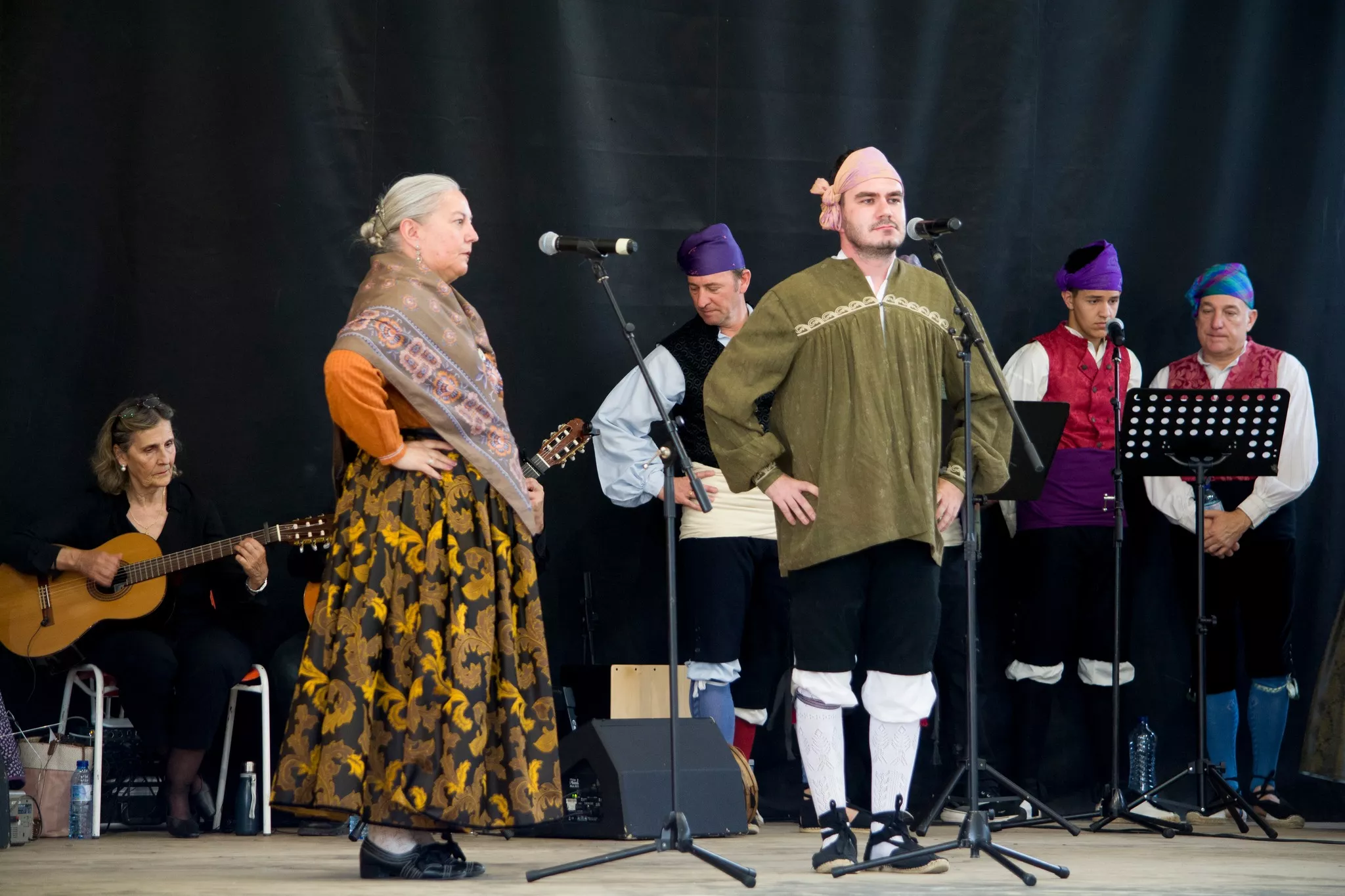 Festival de fin de curso de la Escuela de Folklore y Música de Huesca en Chimillas. Foto David Claveria