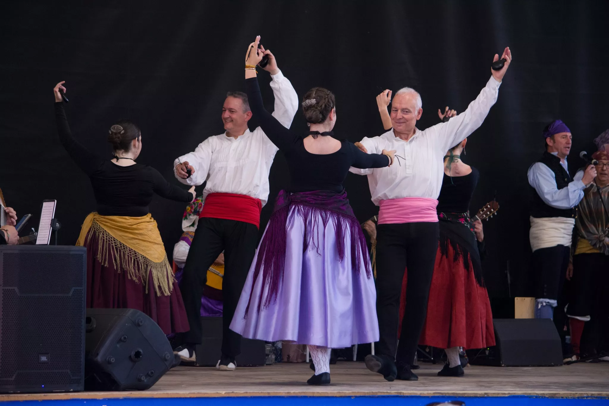 Festival de fin de curso de la Escuela de Folklore y Música de Huesca en Chimillas. Foto David Claveria