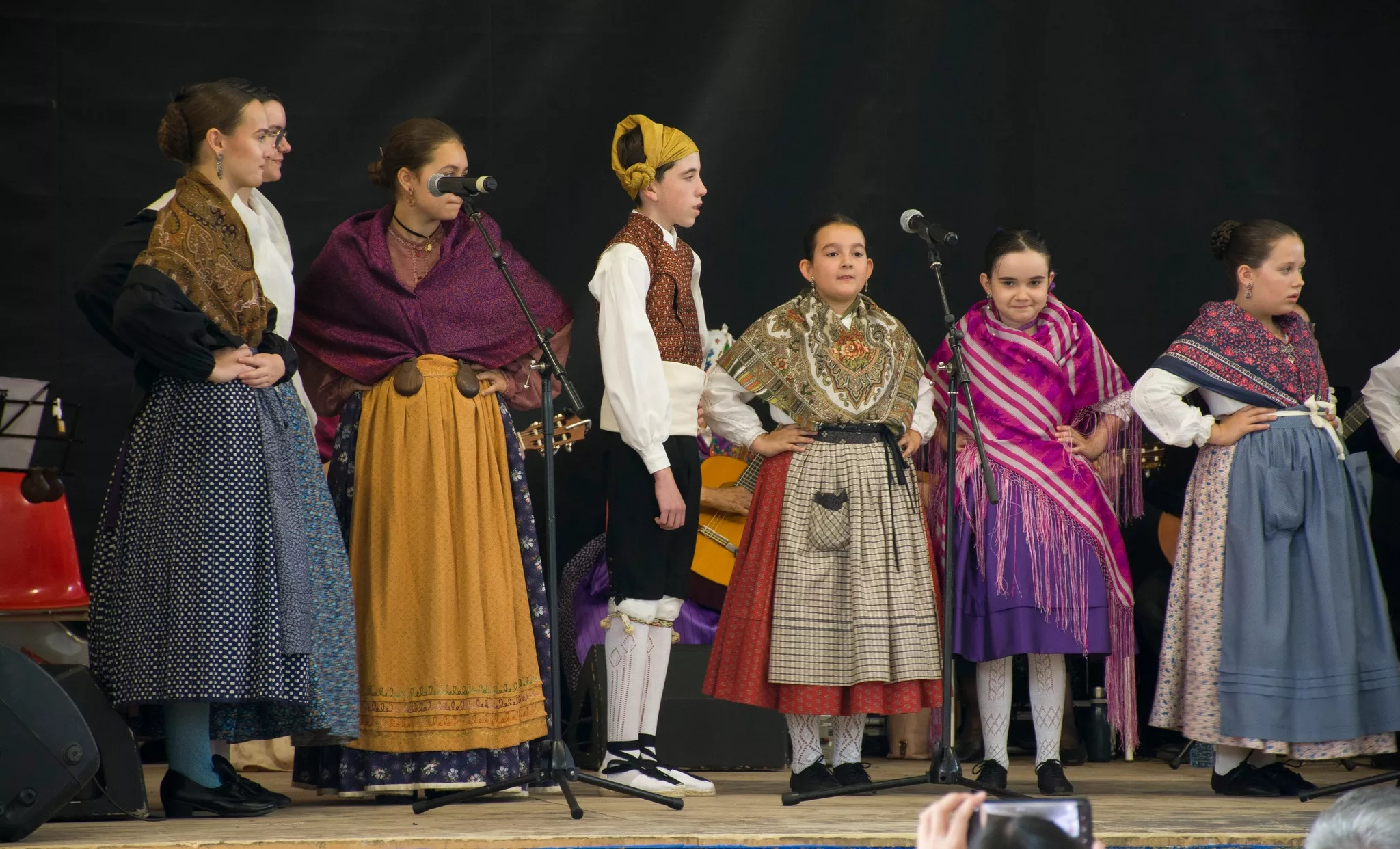 Festival de fin de curso de la Escuela de Folklore y Música de Huesca en Chimillas. Foto David Claveria