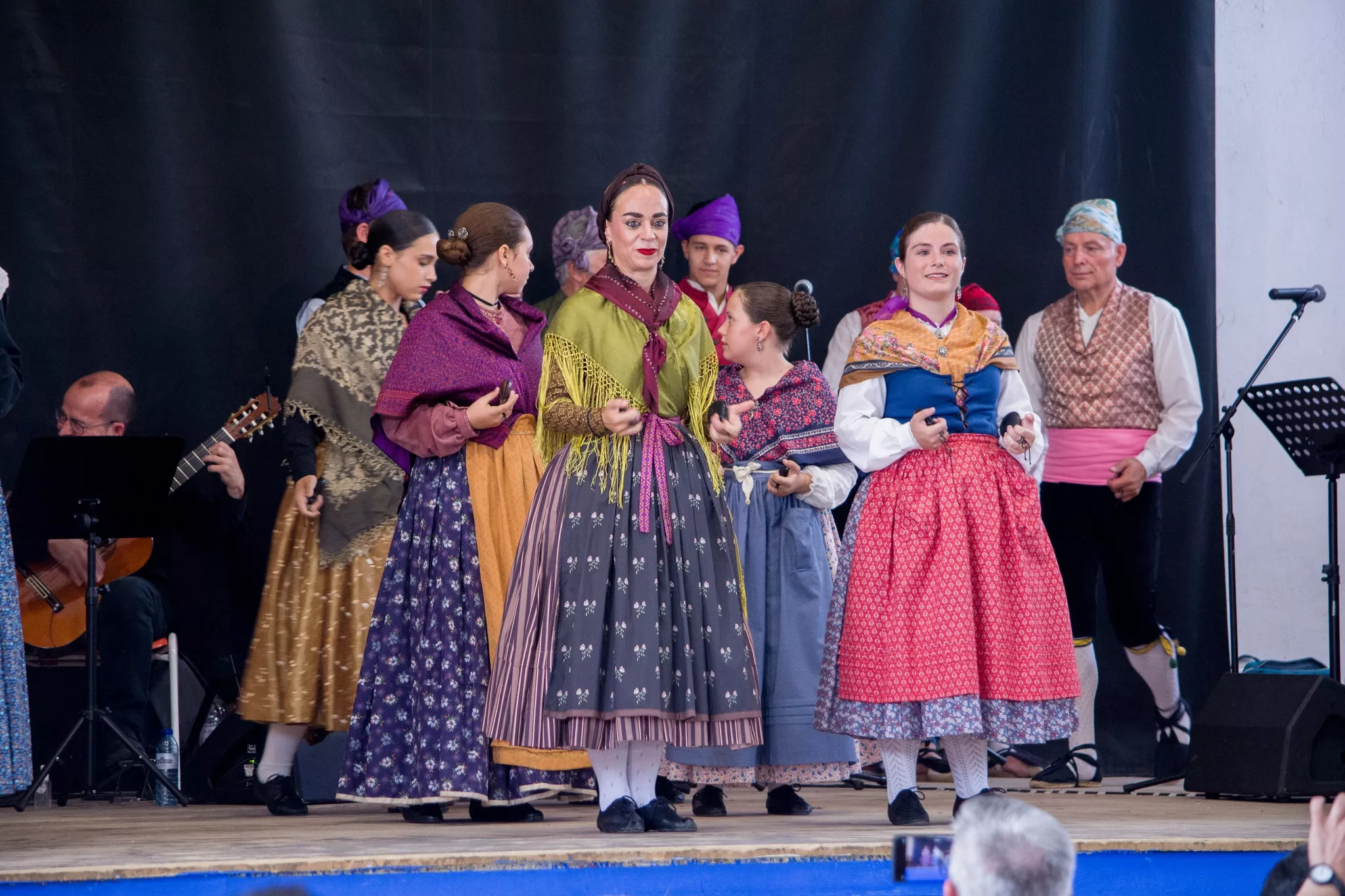 Festival de fin de curso de la Escuela de Folklore y Música de Huesca en Chimillas. Foto David Claveria