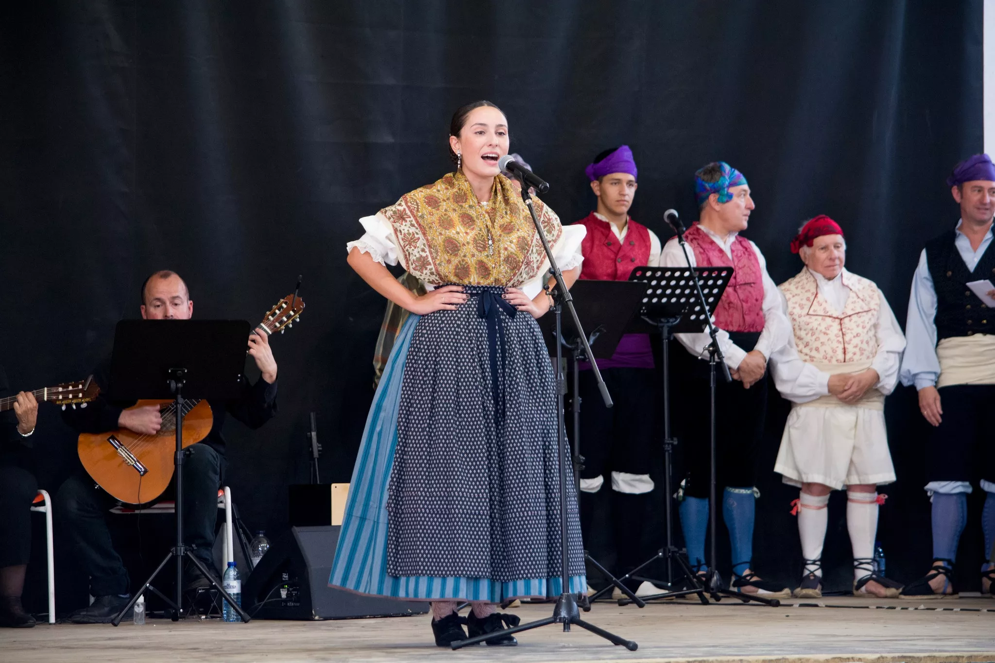 Festival de fin de curso de la Escuela de Folklore y Música de Huesca en Chimillas. Foto David Claveria