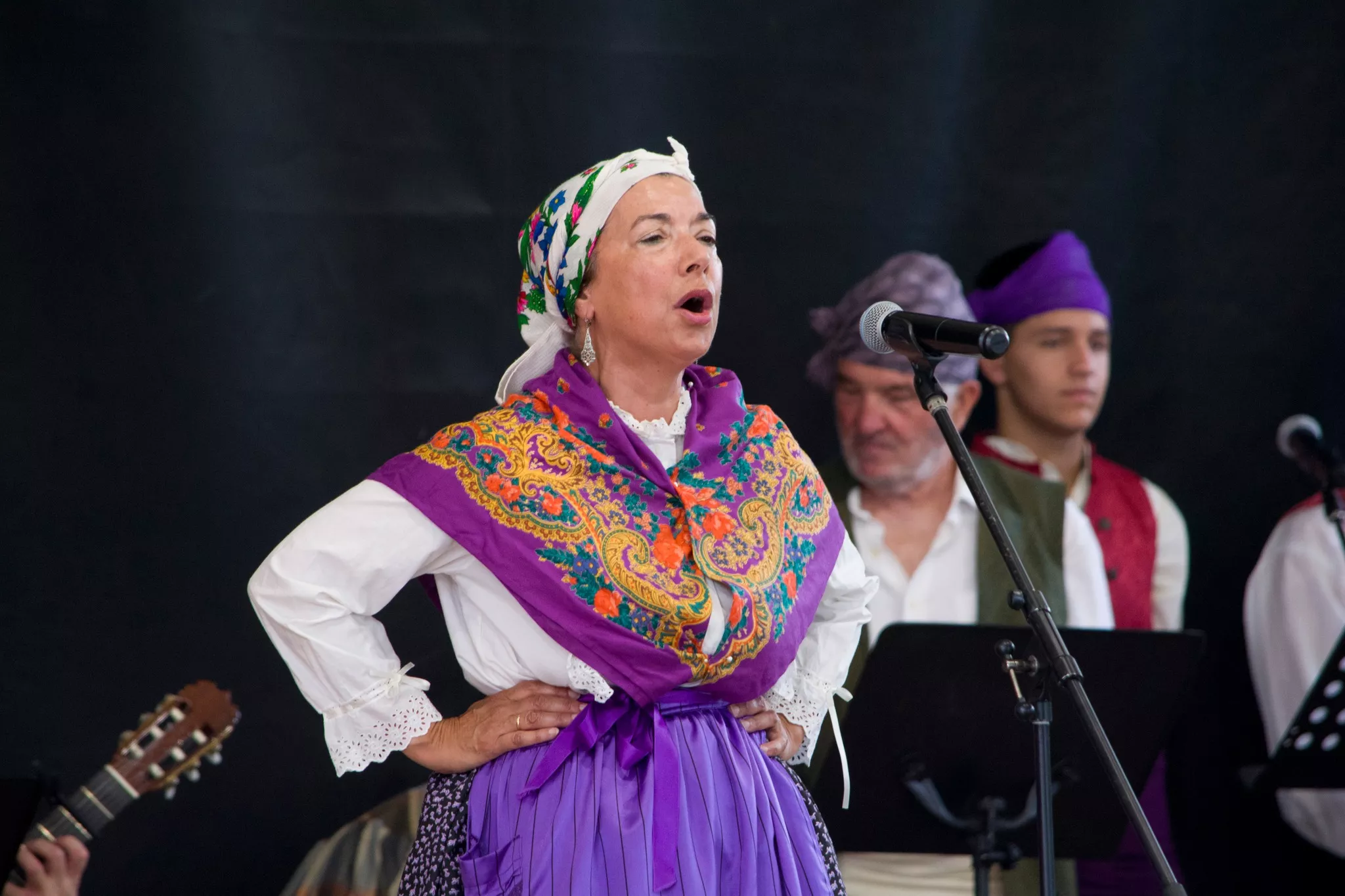 Festival de fin de curso de la Escuela de Folklore y Música de Huesca en Chimillas. Foto David Claveria