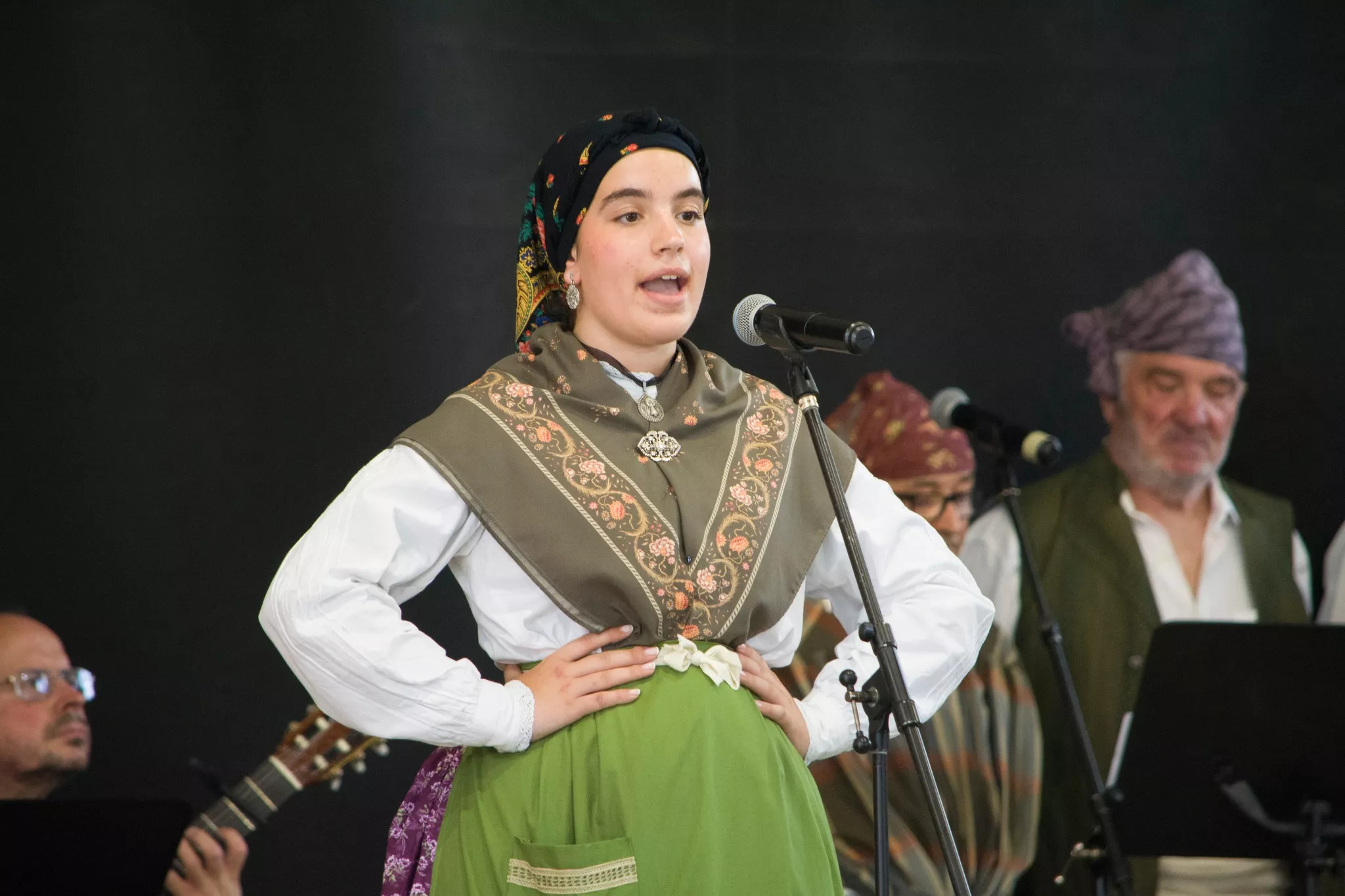 Festival de fin de curso de la Escuela de Folklore y Música de Huesca en Chimillas. Foto David Claveria
