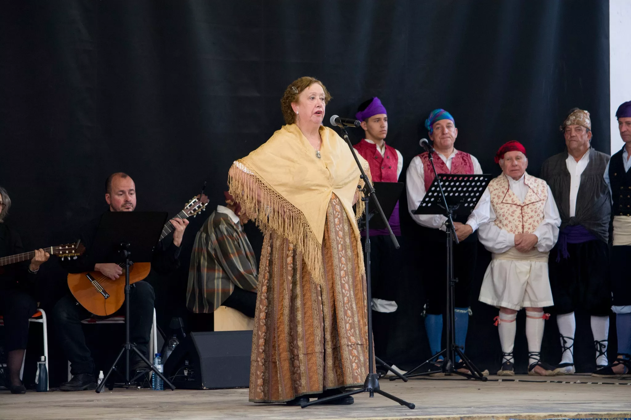 Festival de fin de curso de la Escuela de Folklore y Música de Huesca en Chimillas. Foto David Claveria