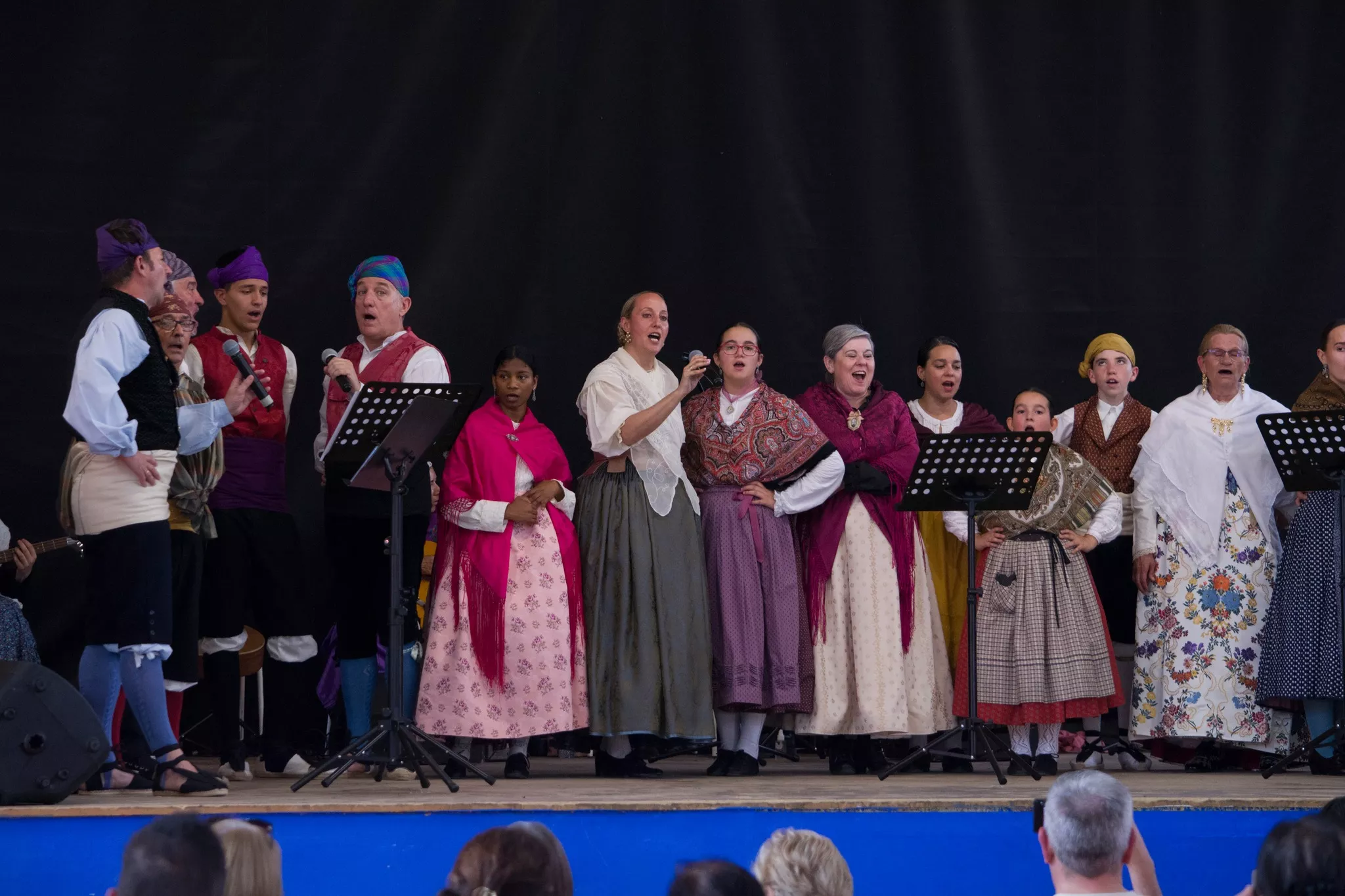 Festival de fin de curso de la Escuela de Folklore y Música de Huesca en Chimillas. Foto David Claveria