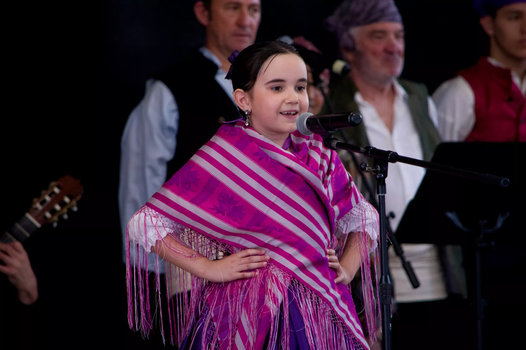 Festival de fin de curso de la Escuela de Folklore y Música de Huesca en Chimillas. Foto David Claveria