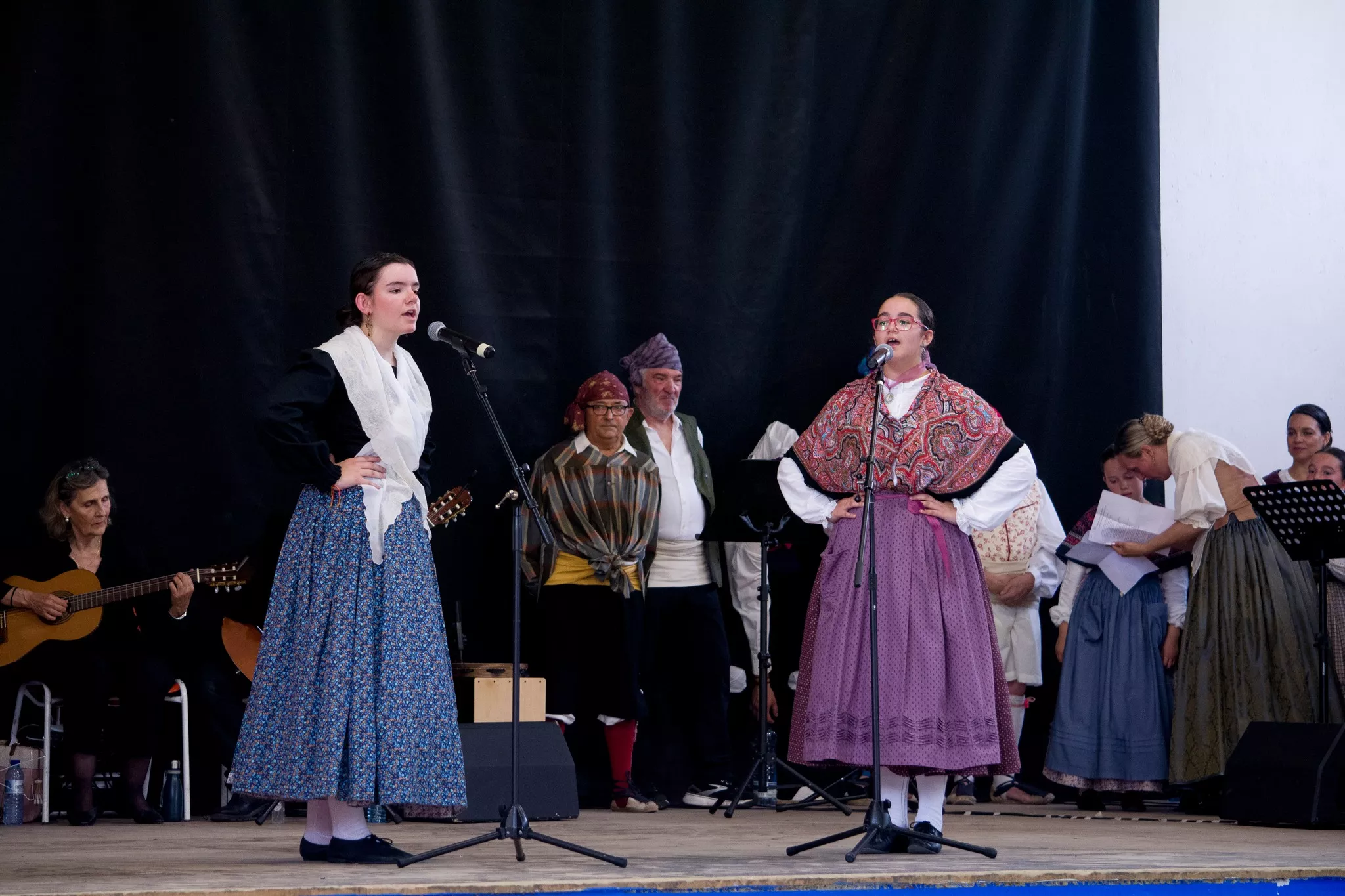 Festival de fin de curso de la Escuela de Folklore y Música de Huesca en Chimillas. Foto David Claveria