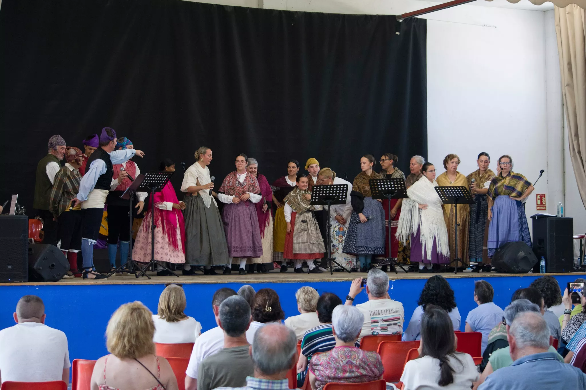 Festival de fin de curso de la Escuela de Folklore y Música de Huesca en Chimillas. Foto David Claveria