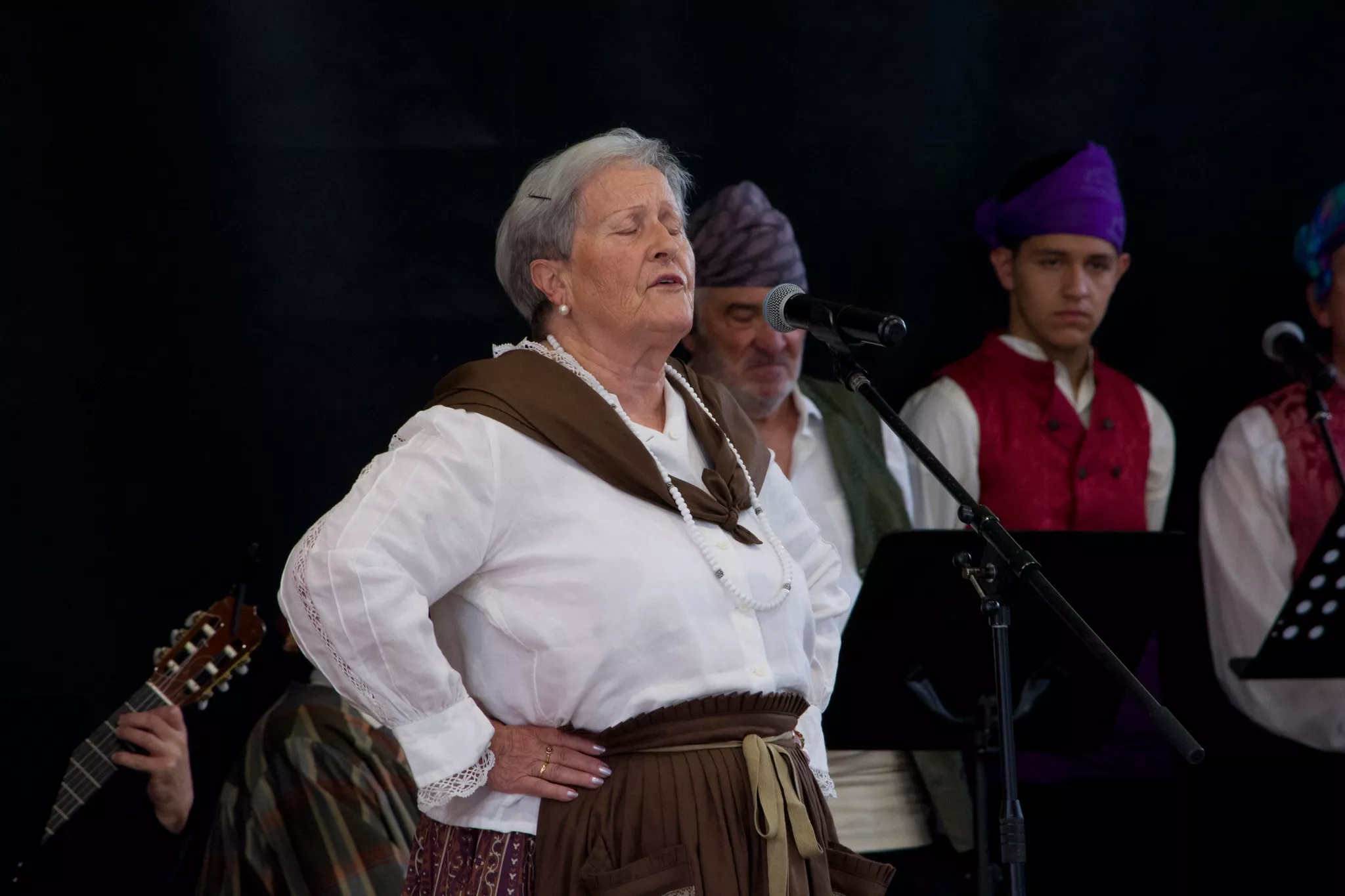 Festival de fin de curso de la Escuela de Folklore y Música de Huesca en Chimillas. Foto David Claveria