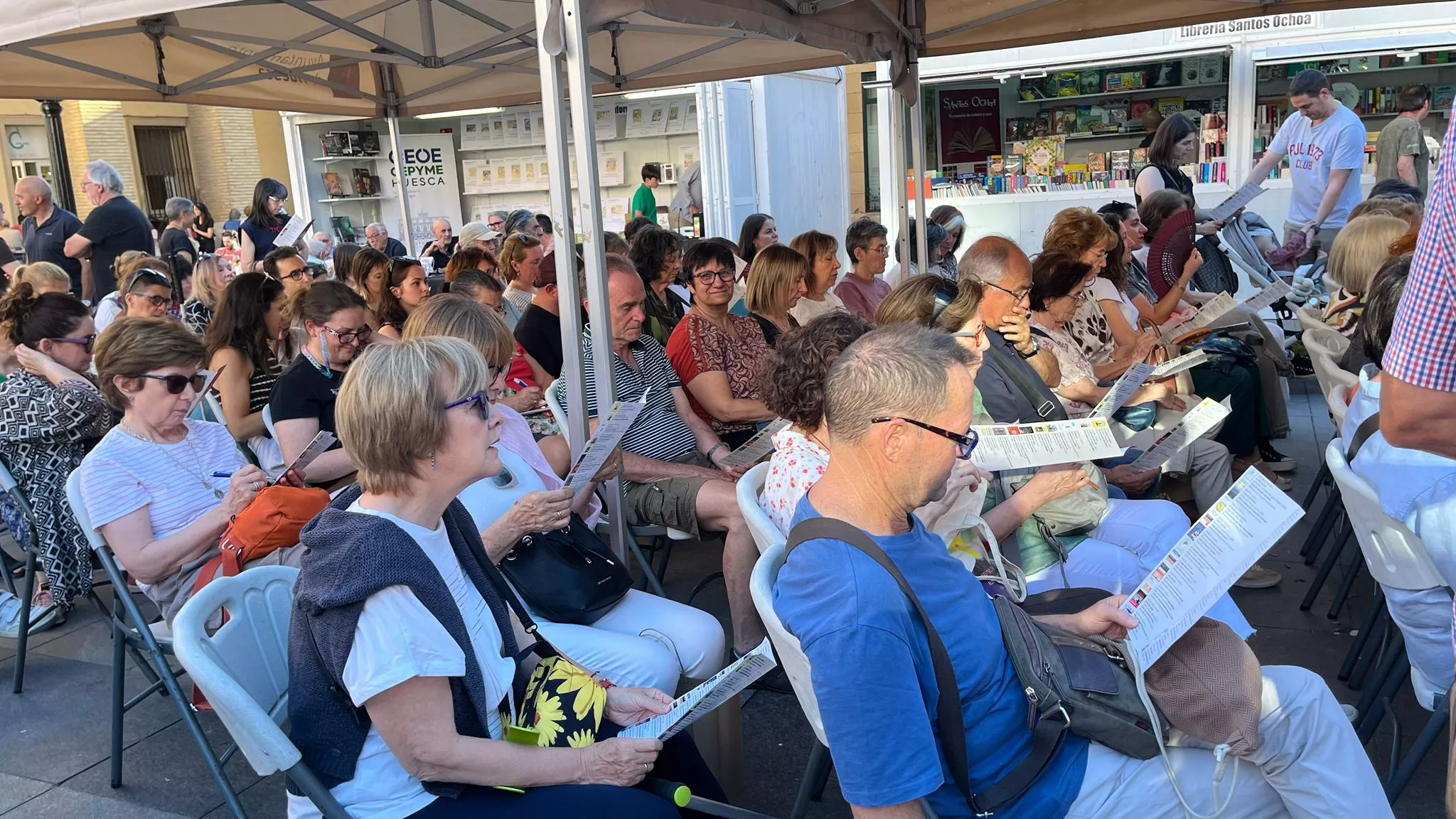  Encuentro de los clubes de lectura de la Huesca en la 42 Feria del Libro. Foto Mercedes Manterola
