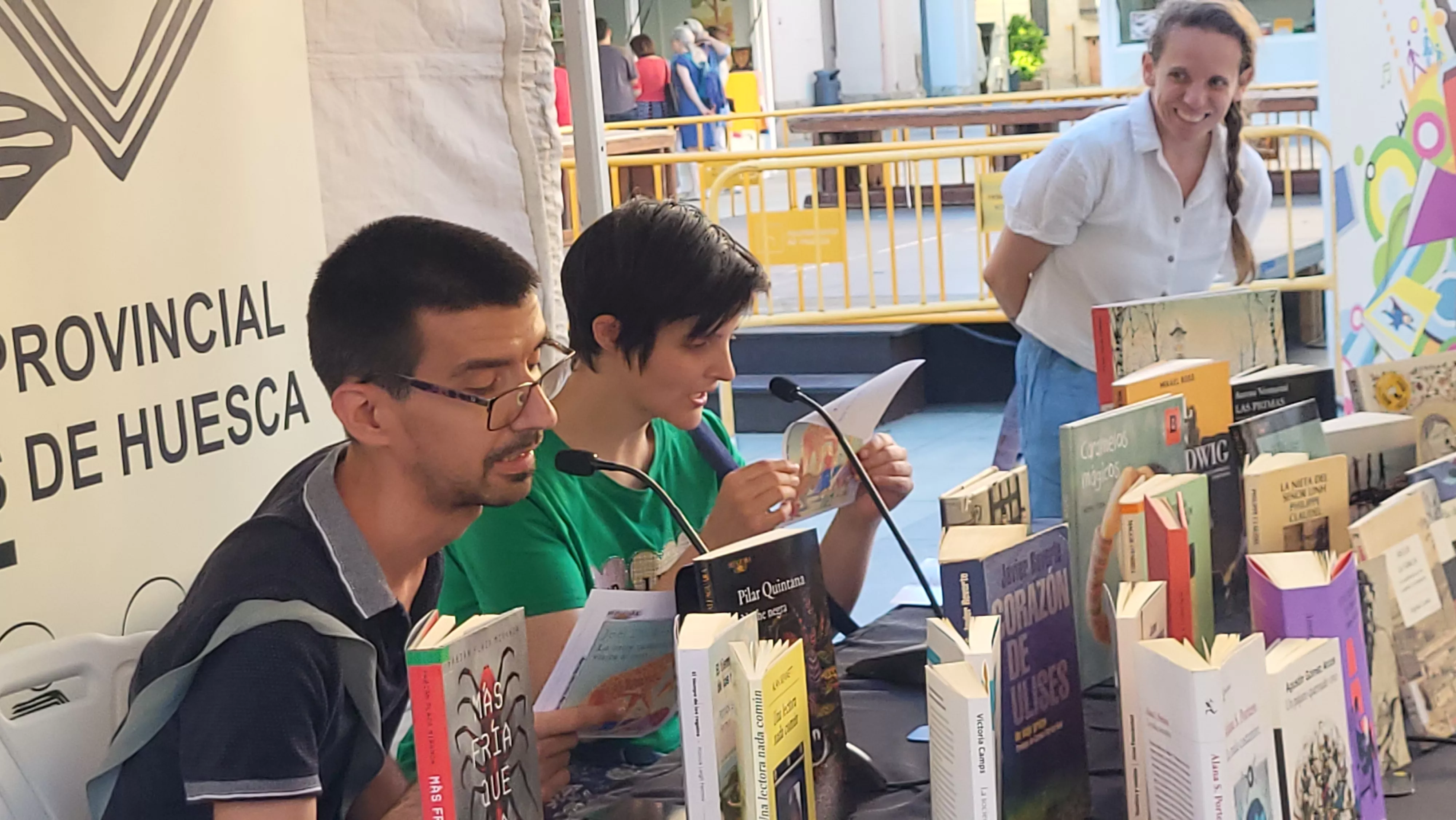  Encuentro de los clubes de lectura de la Huesca en la 42 Feria del Libro. Foto Mercedes Manterola