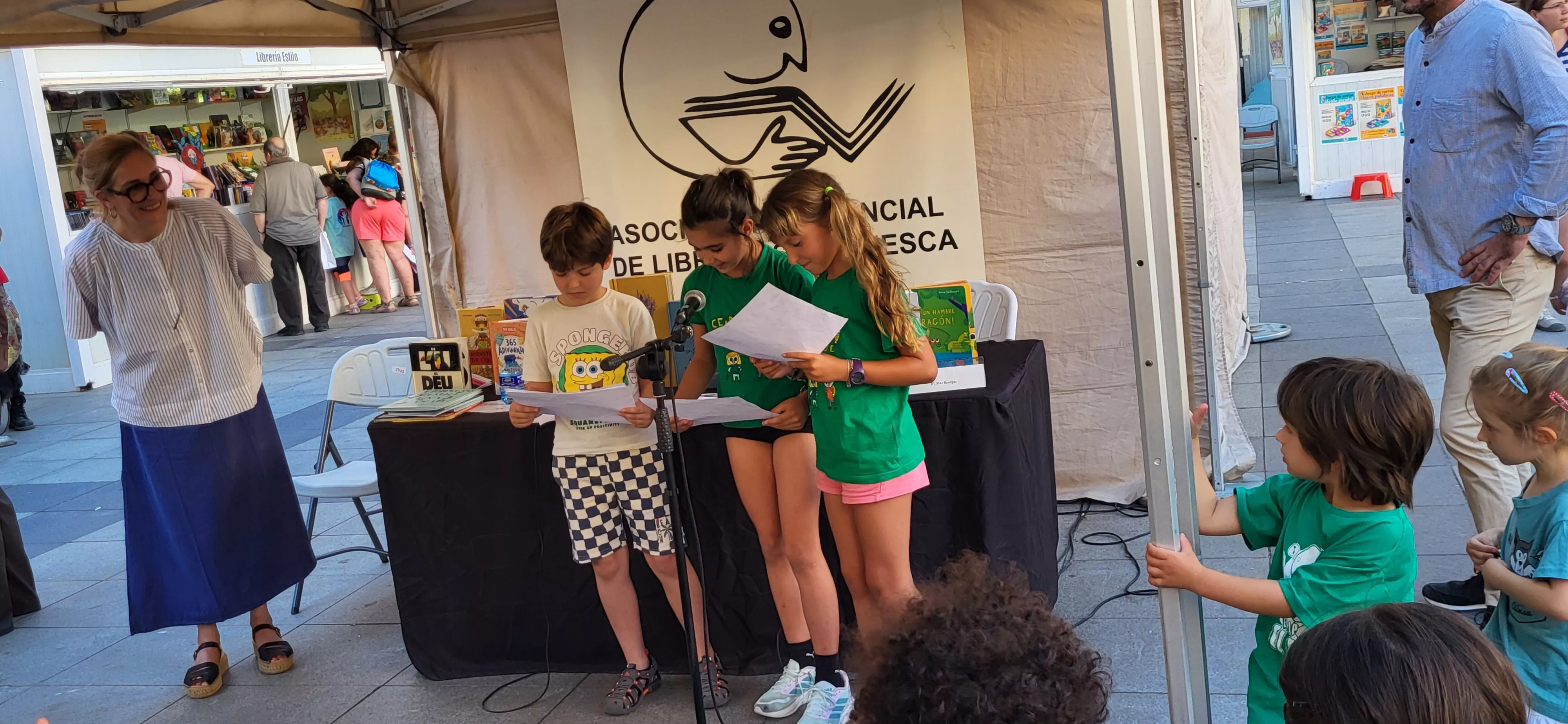 Encuentro de los clubes de lectura infantiles con Mar Benegas. Foto Mercedes Manterola