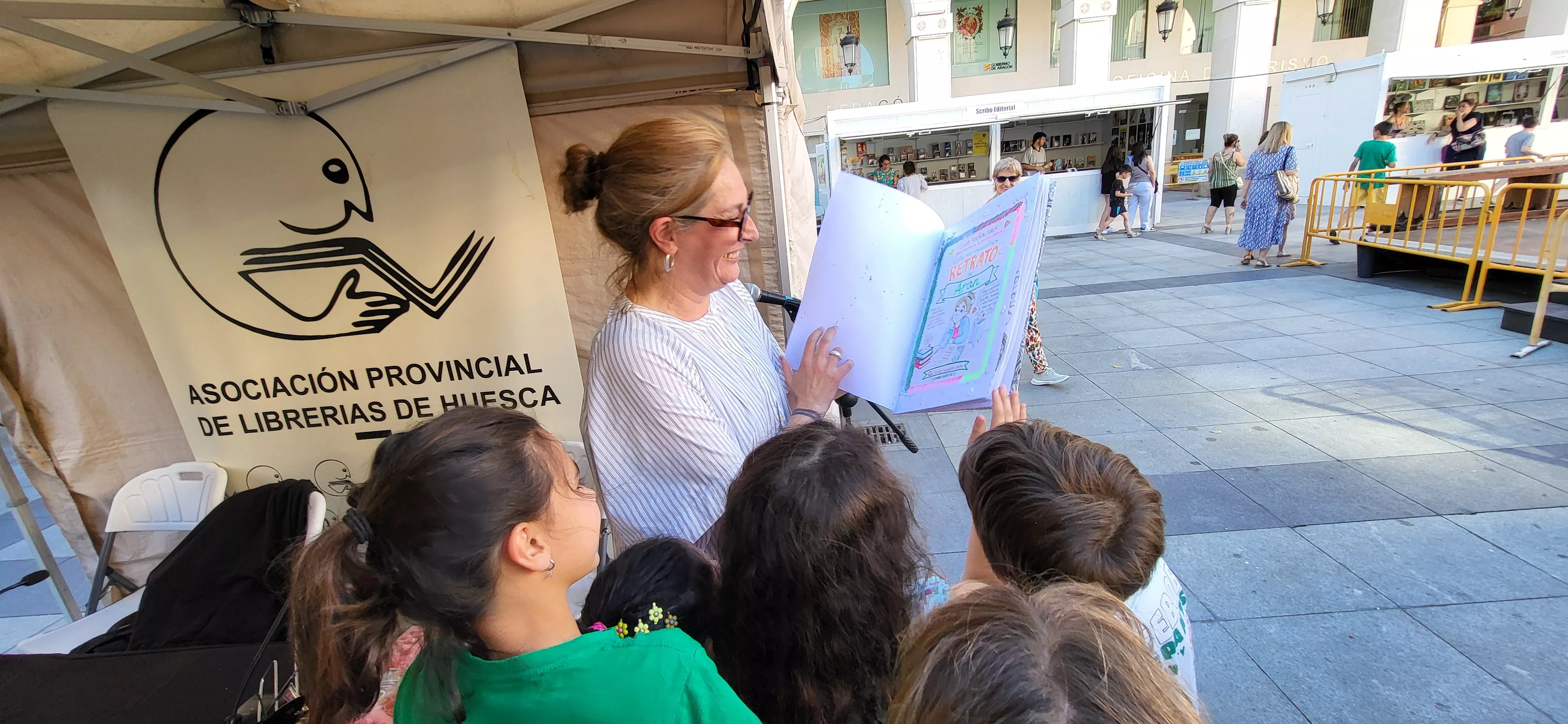 Encuentro de los clubes de lectura infantiles con Mar Benegas. Foto Mercedes Manterola
