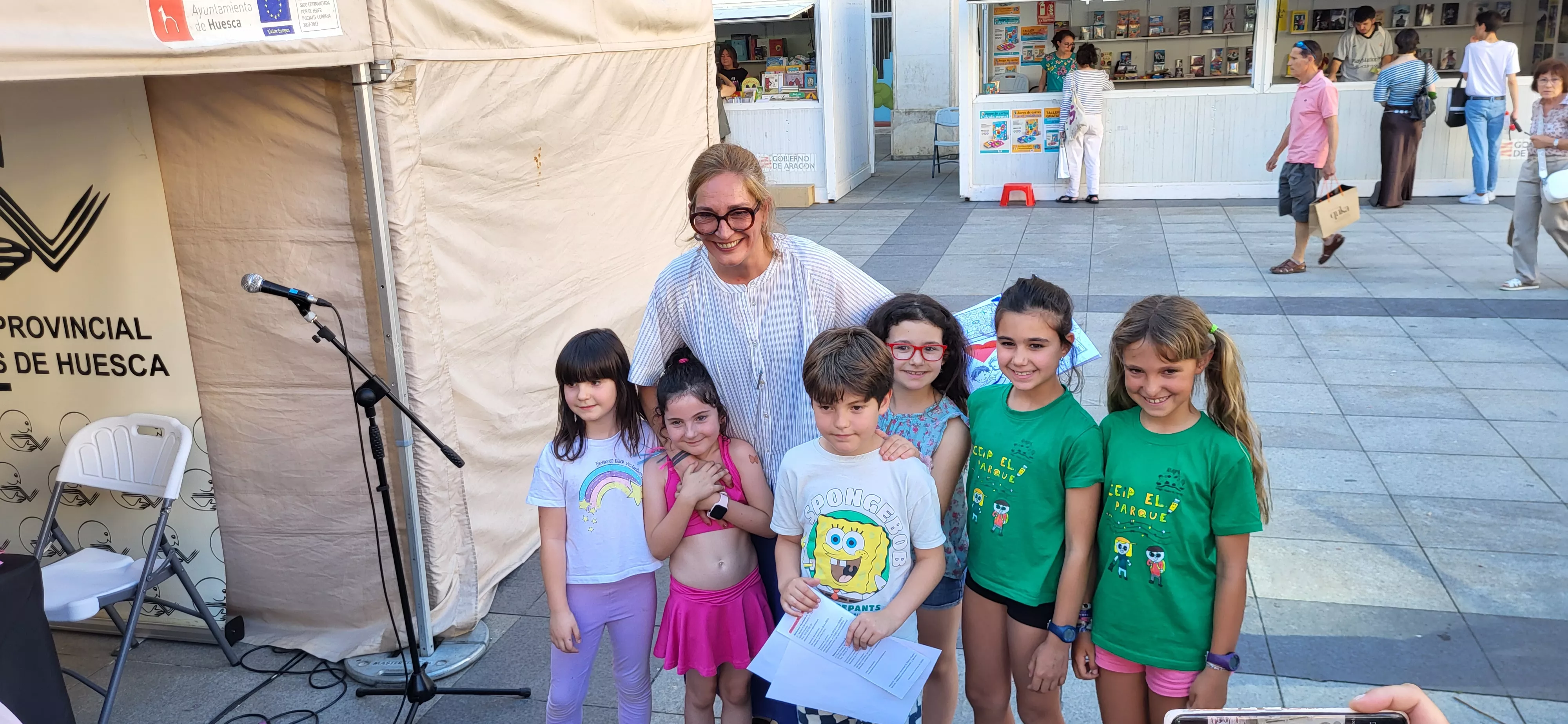 Encuentro de los clubes de lectura infantiles con Mar Benegas. Foto Mercedes Manterola