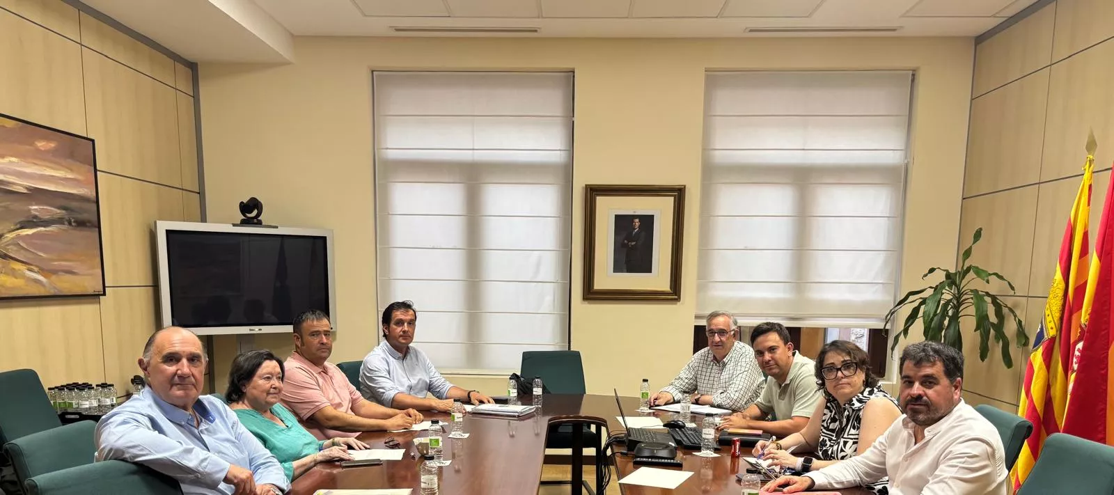 Miembros de Asaja con la consejera Arancha Simón