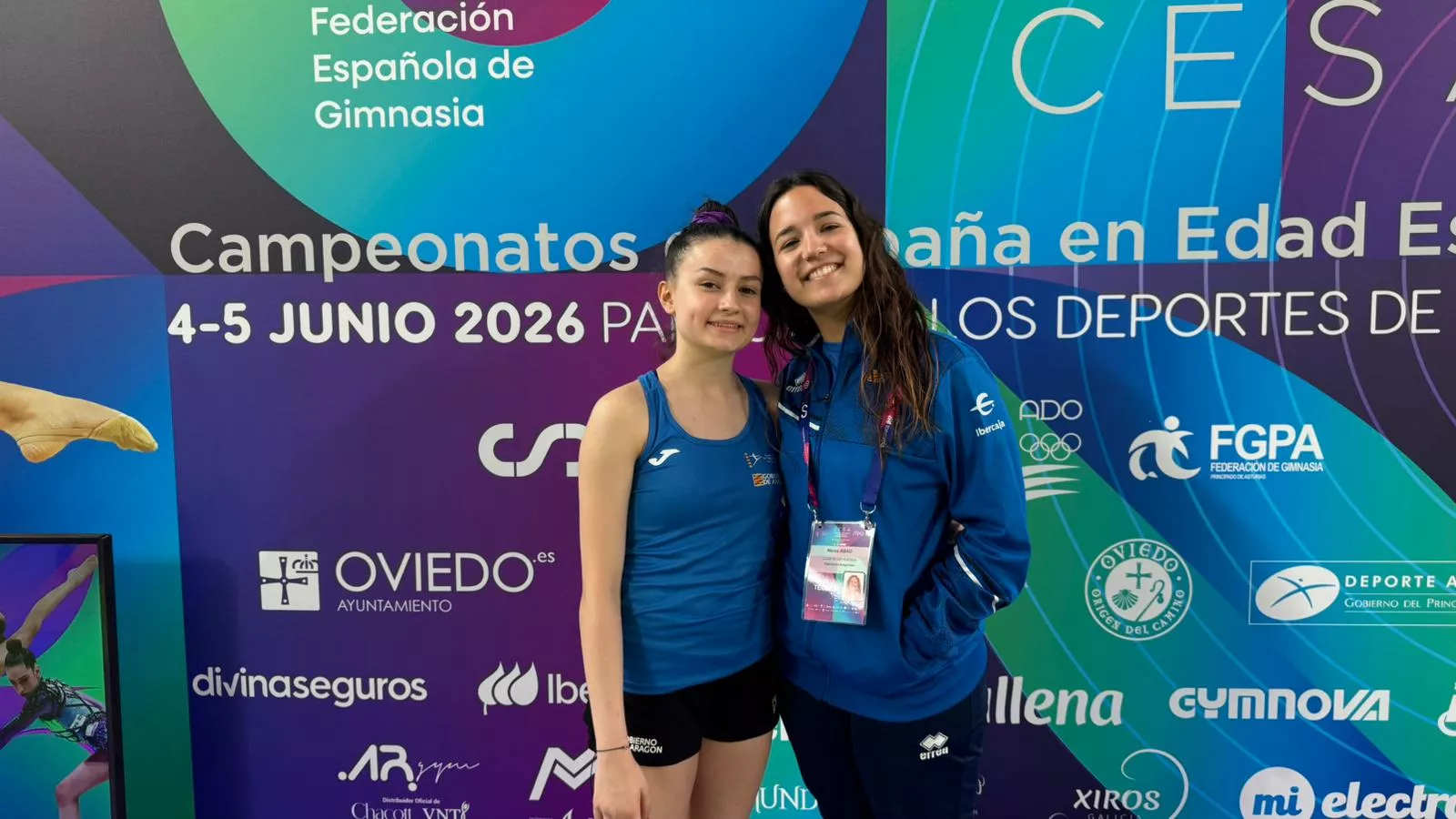 Marta Otín y Nerea Abad, en Oviedo.