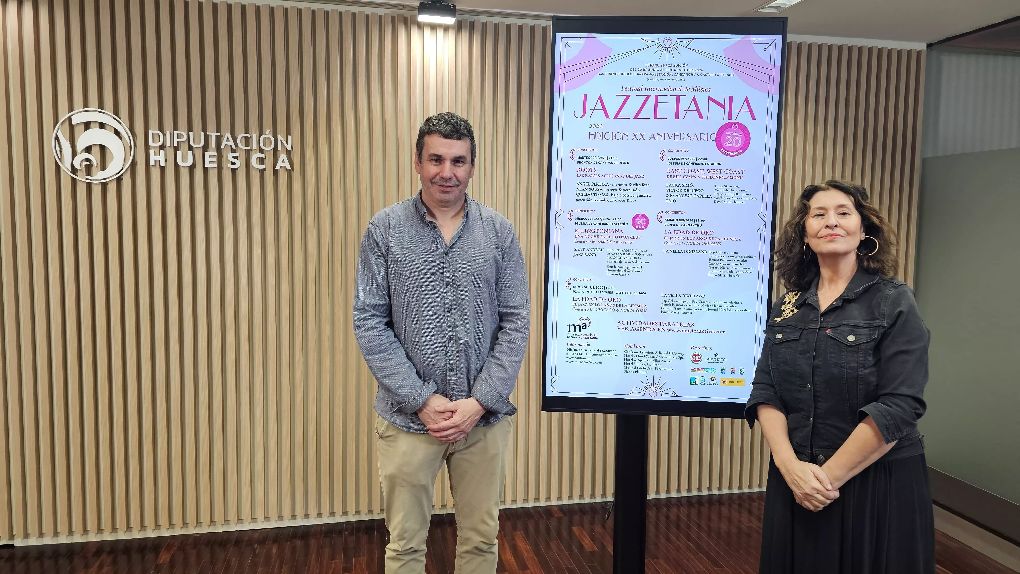 Fernando Sánchez y Carmen Martínez Pierret han presentado Jazzetania y Pirineos Classic