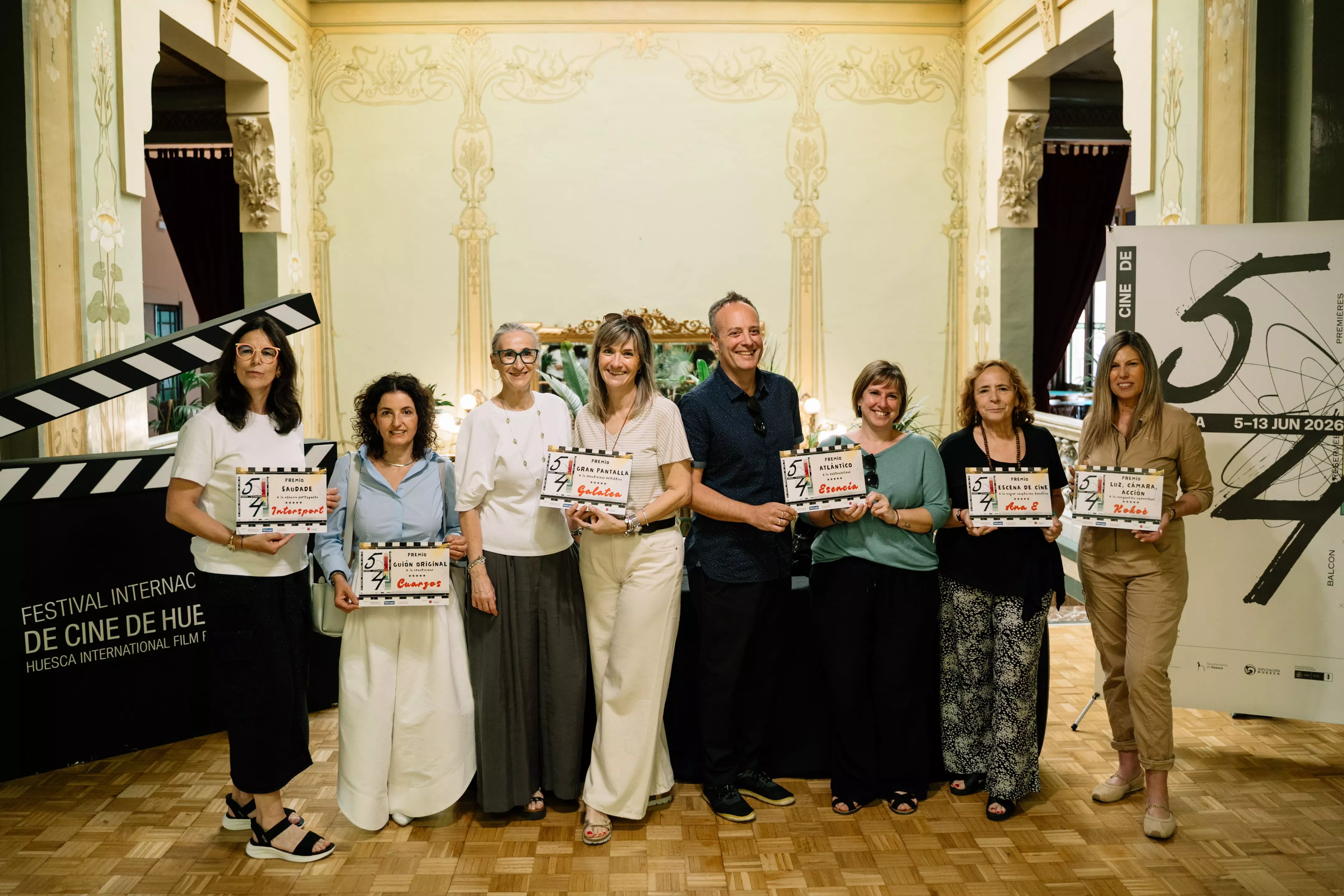 Ganadores del concurso de escaparates 'Comercios de cine'. Foto Ana Escario