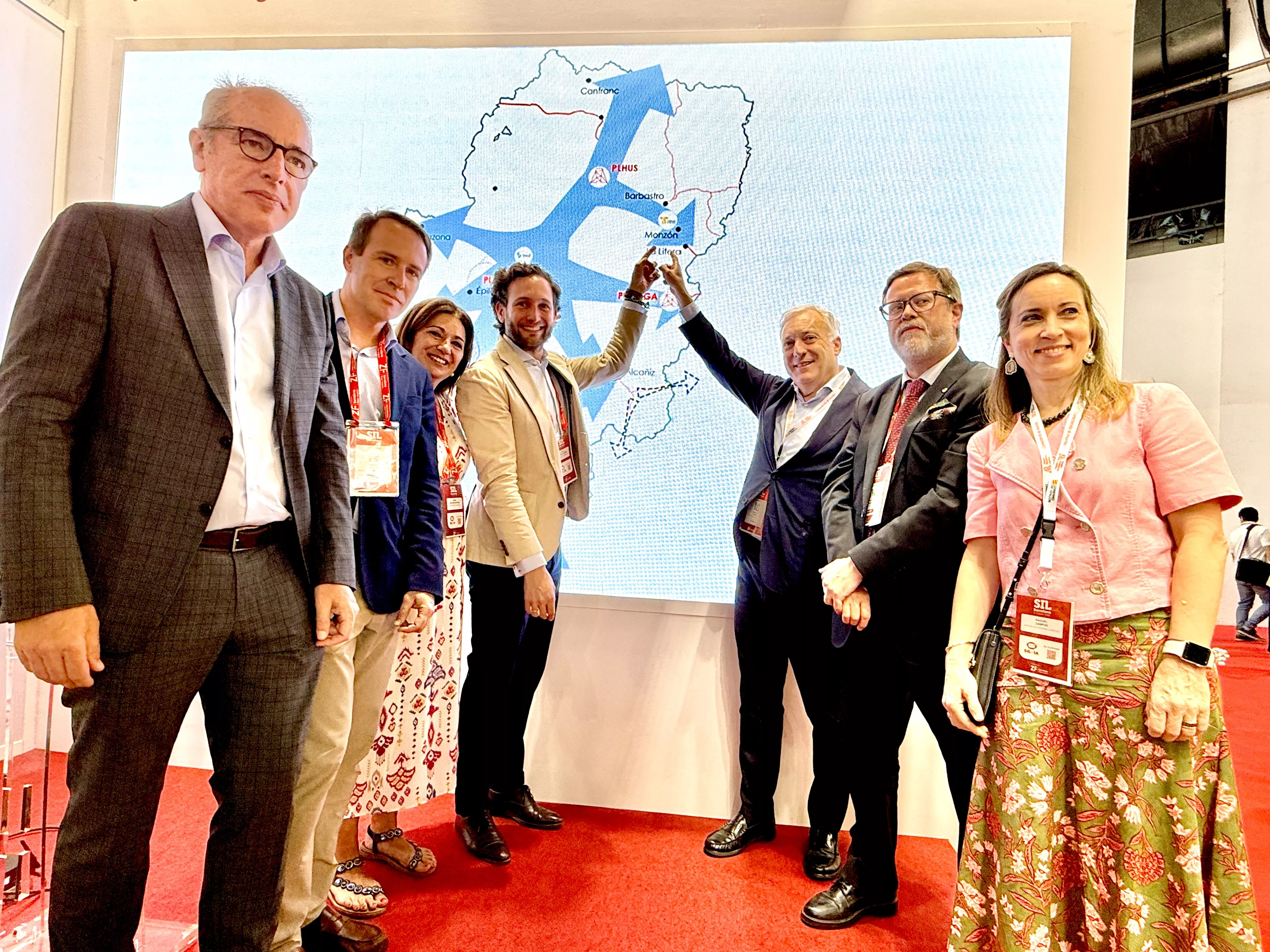 Isaac Claver y Octavio López en Aragón Plataforma Logística