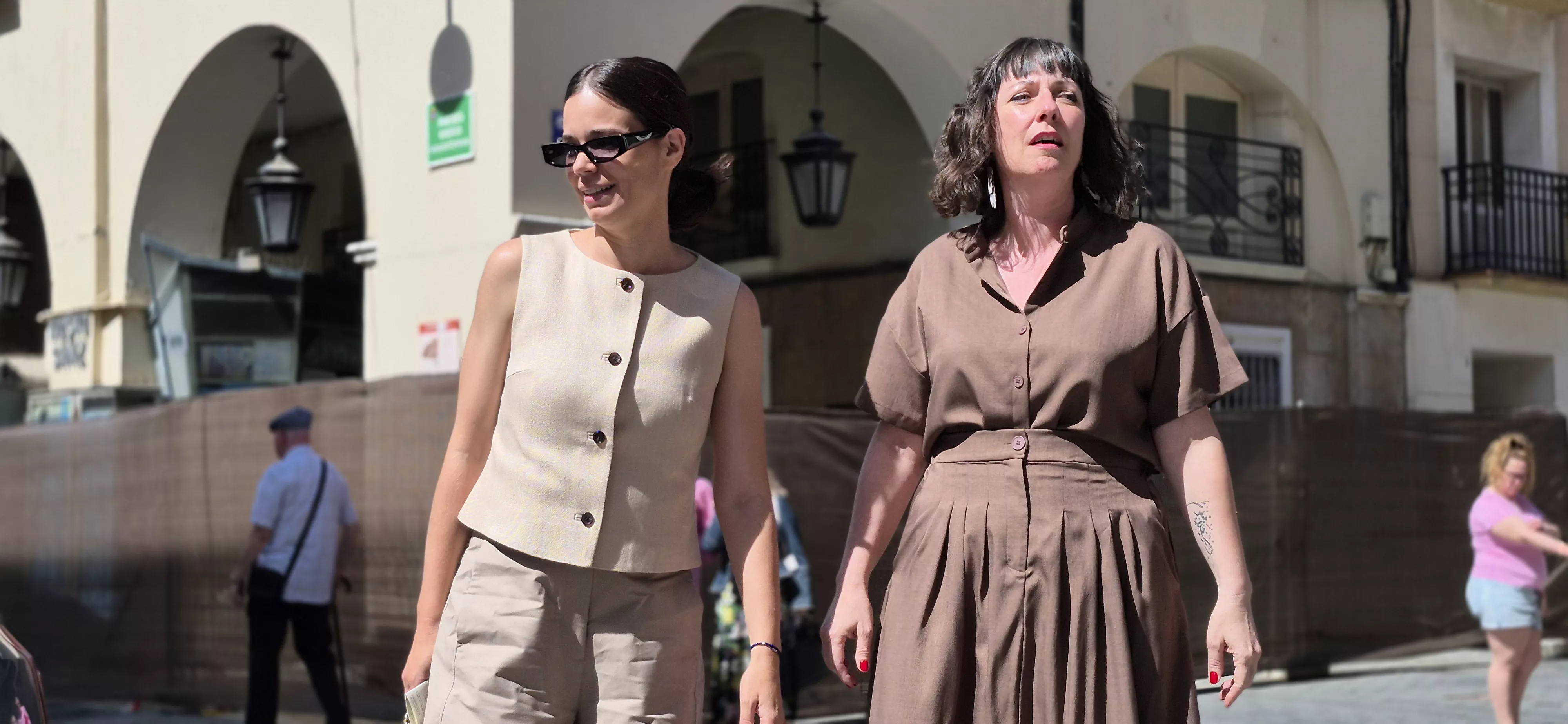 La actriz  Laia Costa, en Huesca. Foto Myriam Martínez