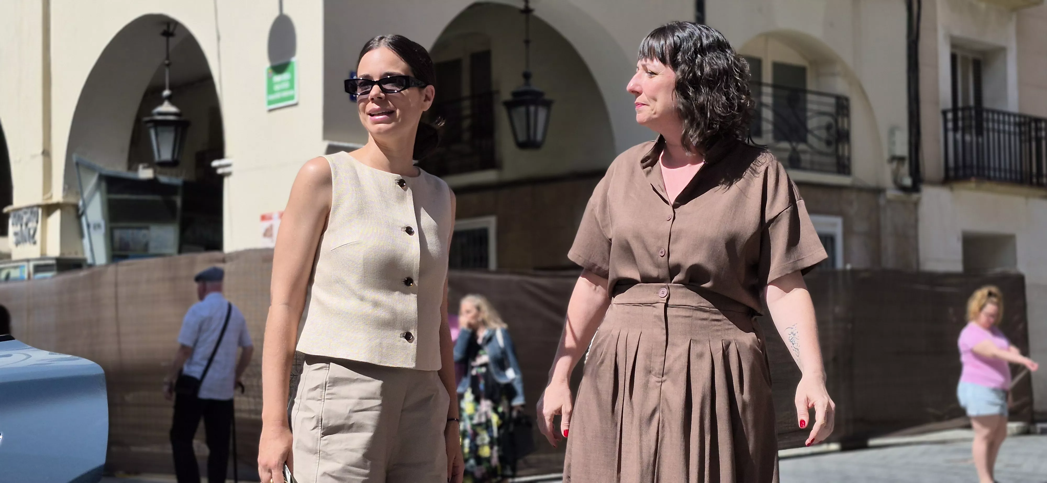 La actriz  Laia Costa, en Huesca. Foto Myriam Martínez