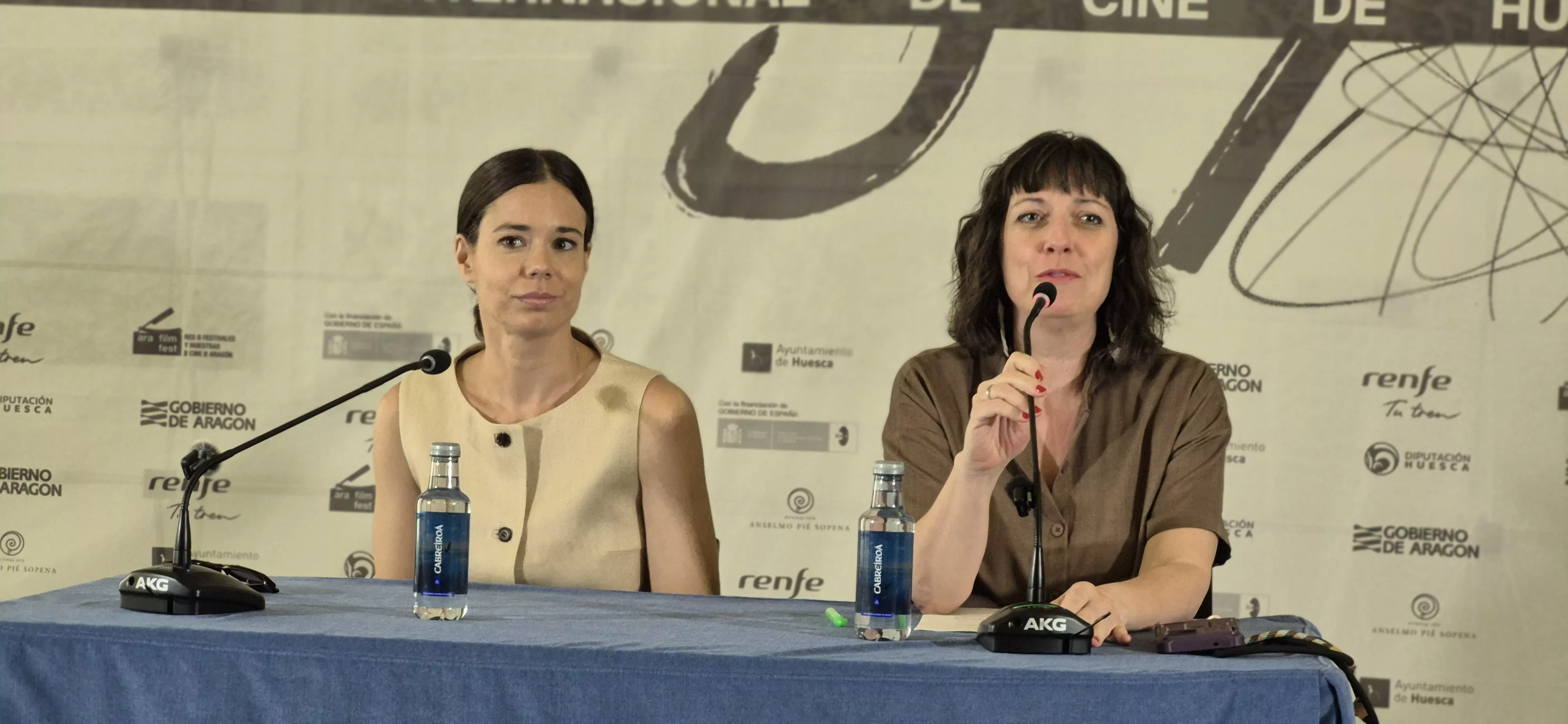 La actriz  Laia Costa, en Huesca. Foto Myriam Martínez