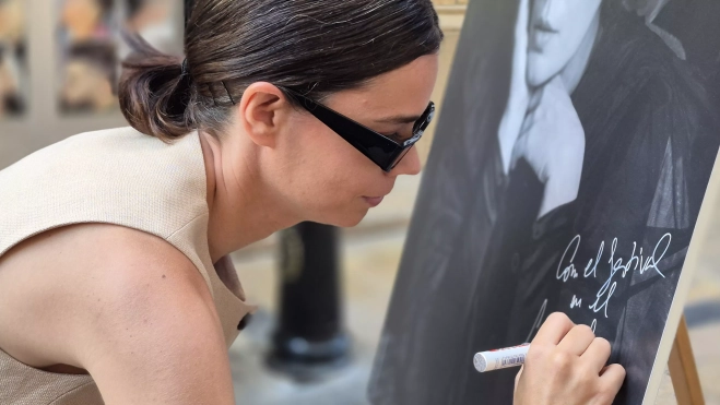 La actrizLaia Costa, en Huesca. Foto Myriam Martínez