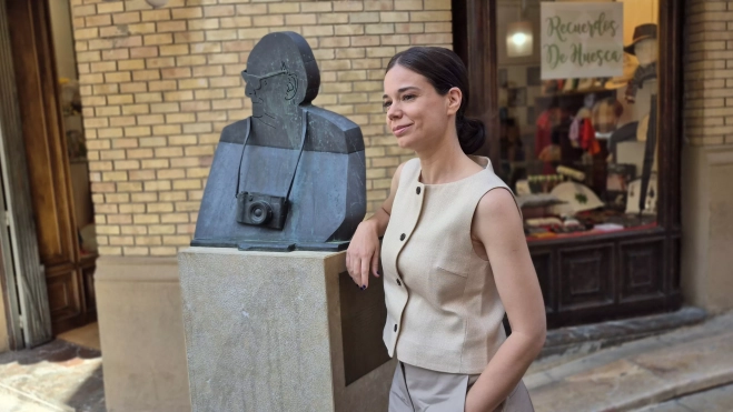 La actrizLaia Costa, en Huesca. Foto Myriam Martínez