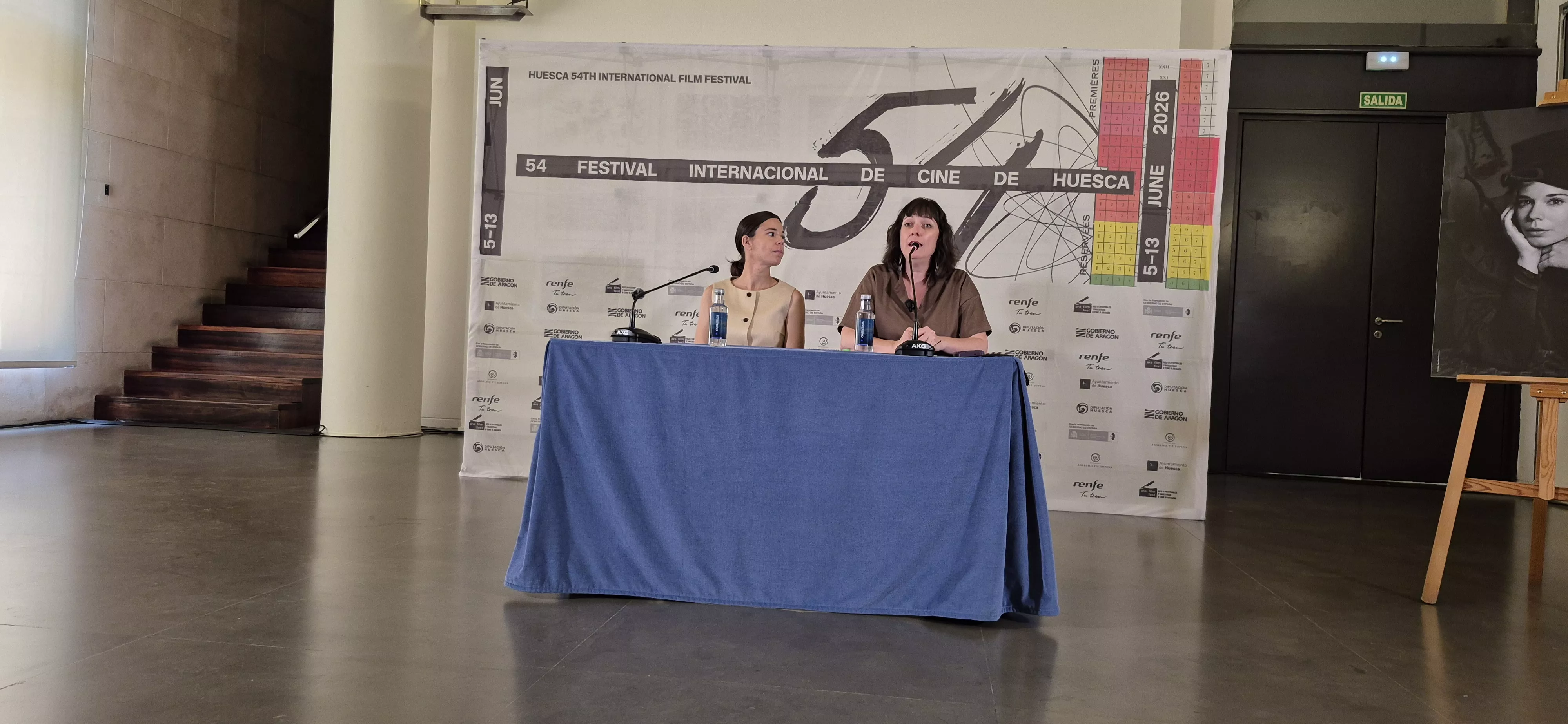 La actriz  Laia Costa, en Huesca. Foto Myriam Martínez