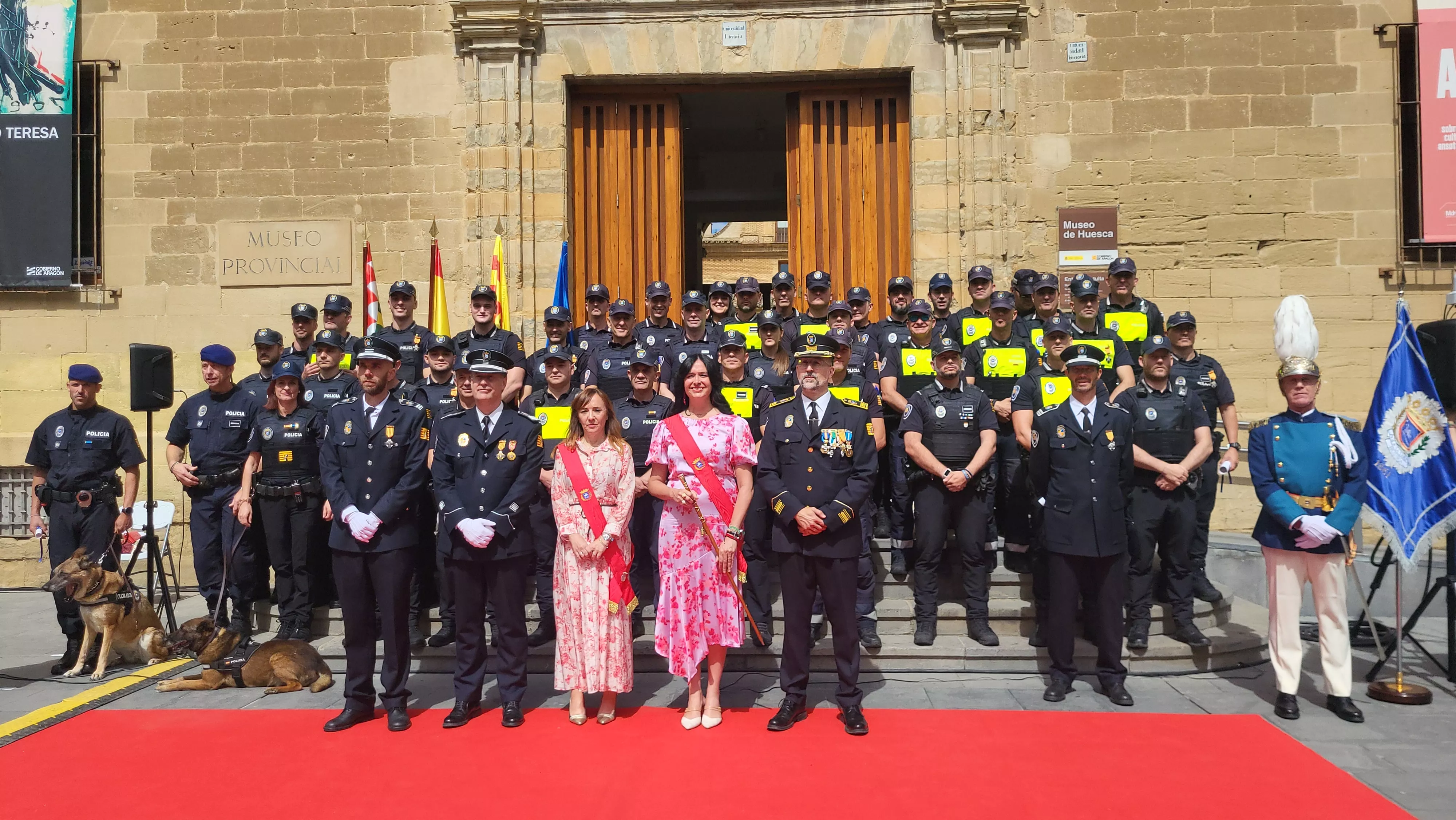 Celebración del 165º aniversario de la Policía Local de Huesca. Foto Mercedes Manterola