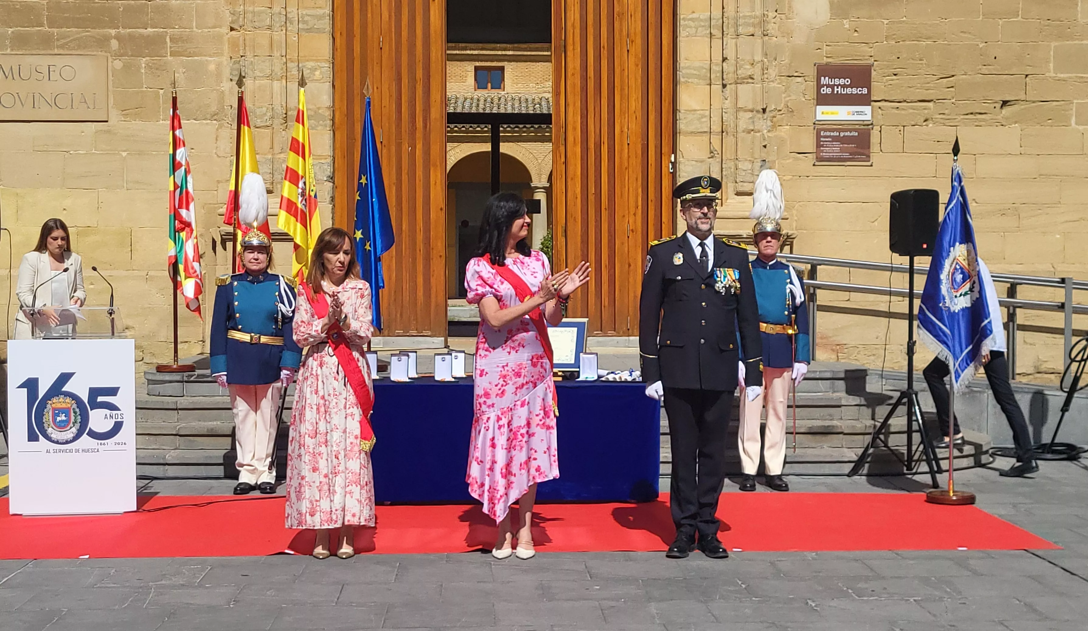 Celebración del 165º aniversario de la Policía Local de Huesca. Foto Mercedes Manterola