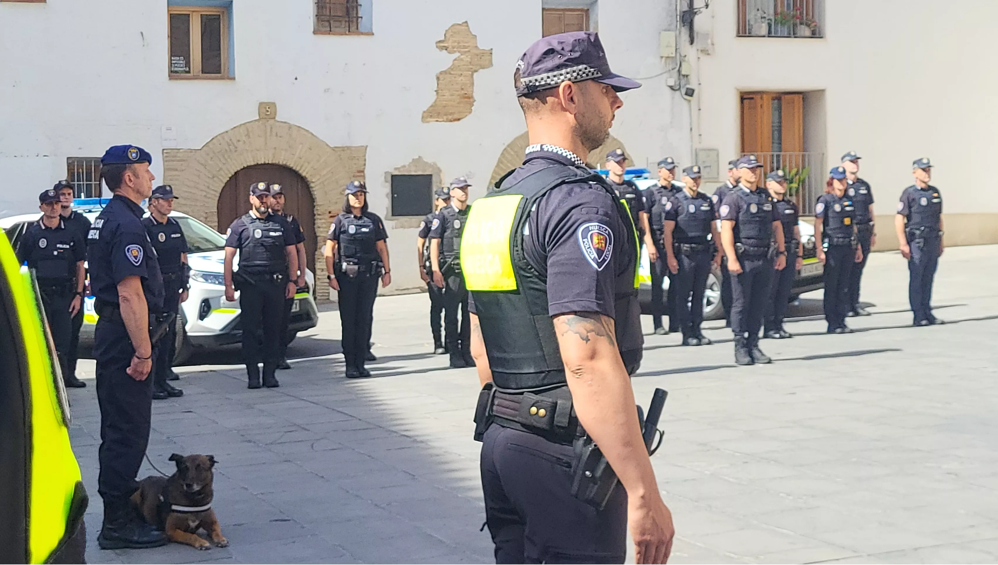 Celebración del 165º aniversario de la Policía Local de Huesca. Foto Mercedes Manterola