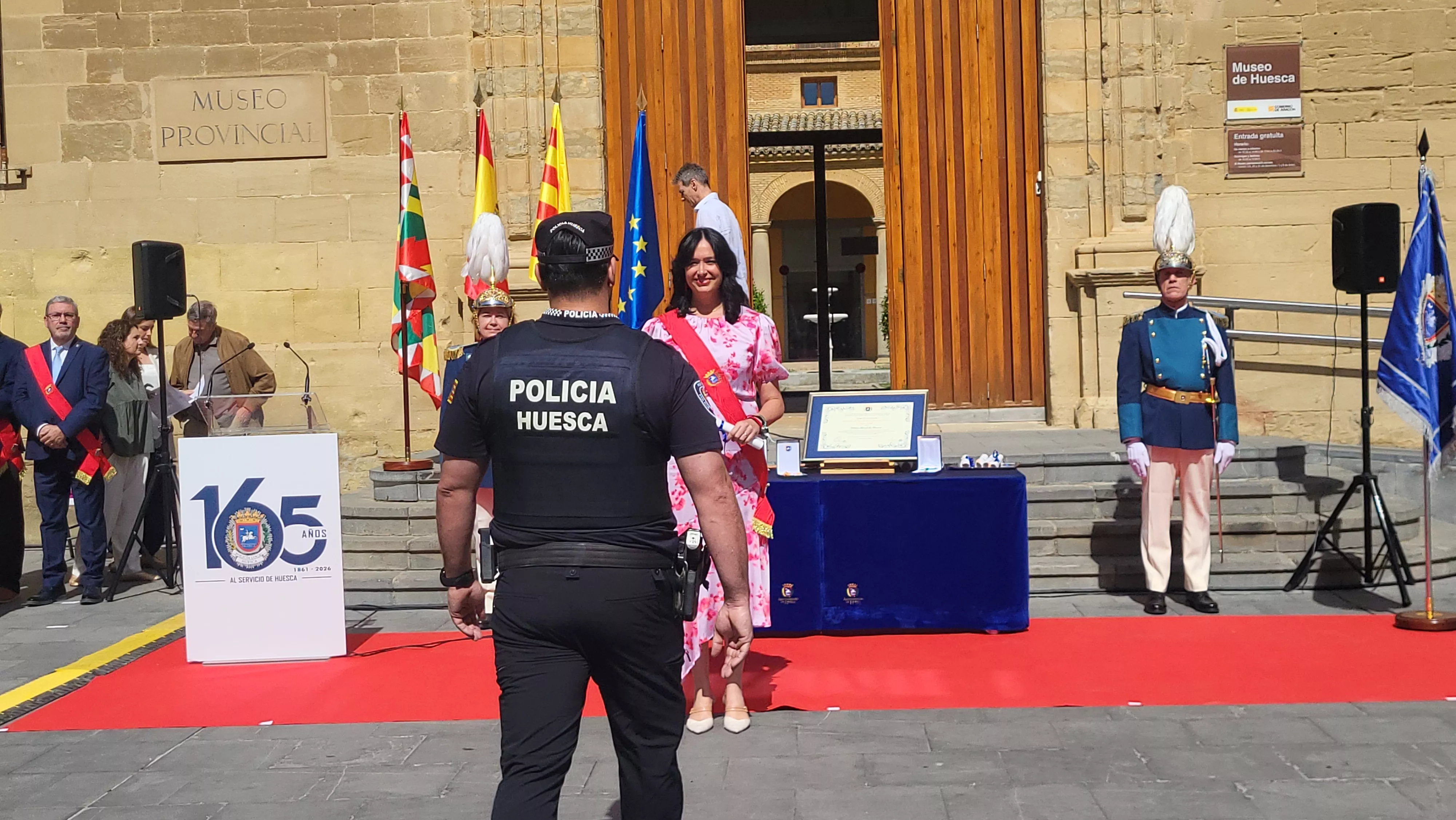 Celebración del 165º aniversario de la Policía Local de Huesca. Foto Mercedes Manterola