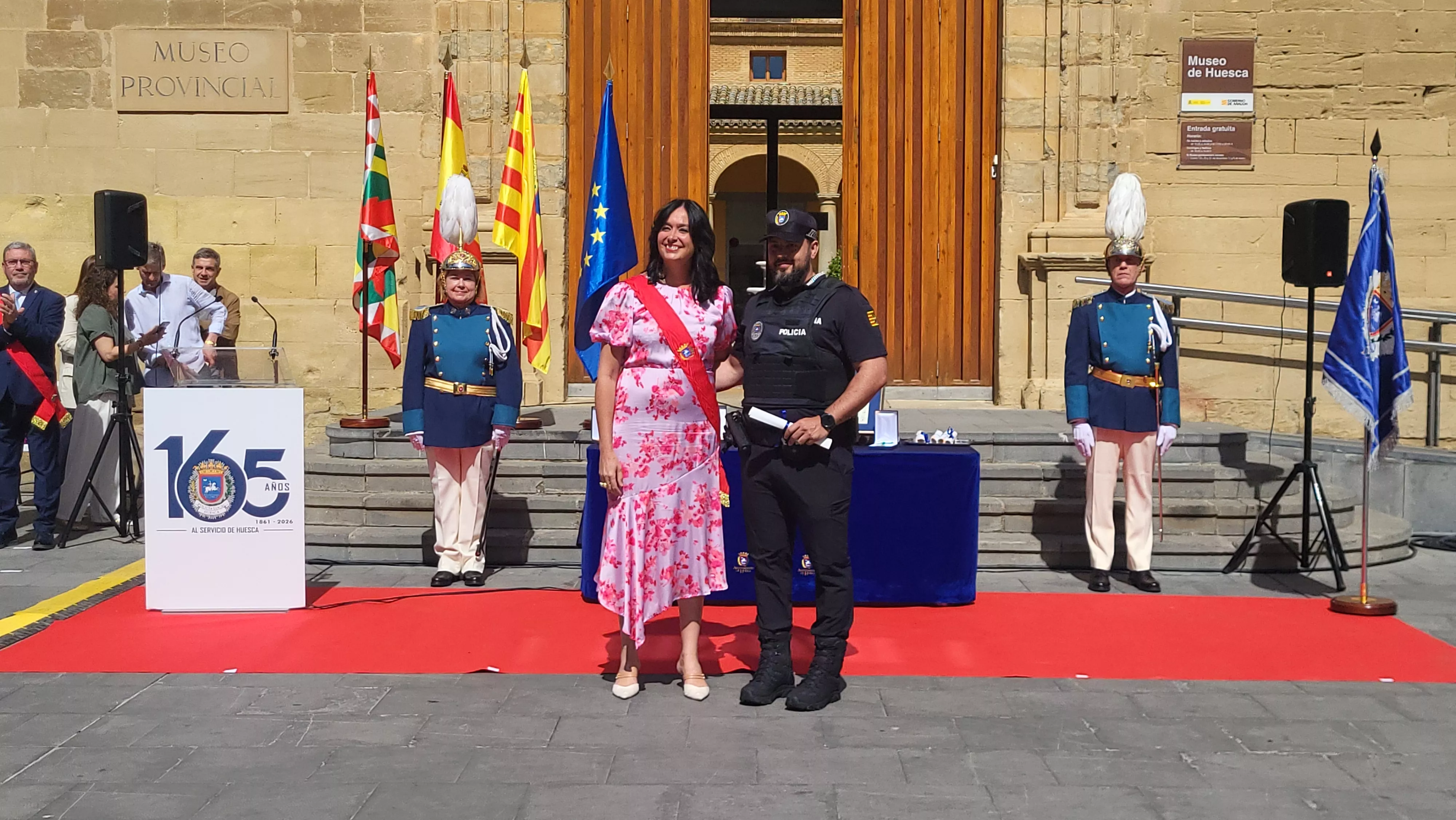 Celebración del 165º aniversario de la Policía Local de Huesca. Foto Mercedes Manterola