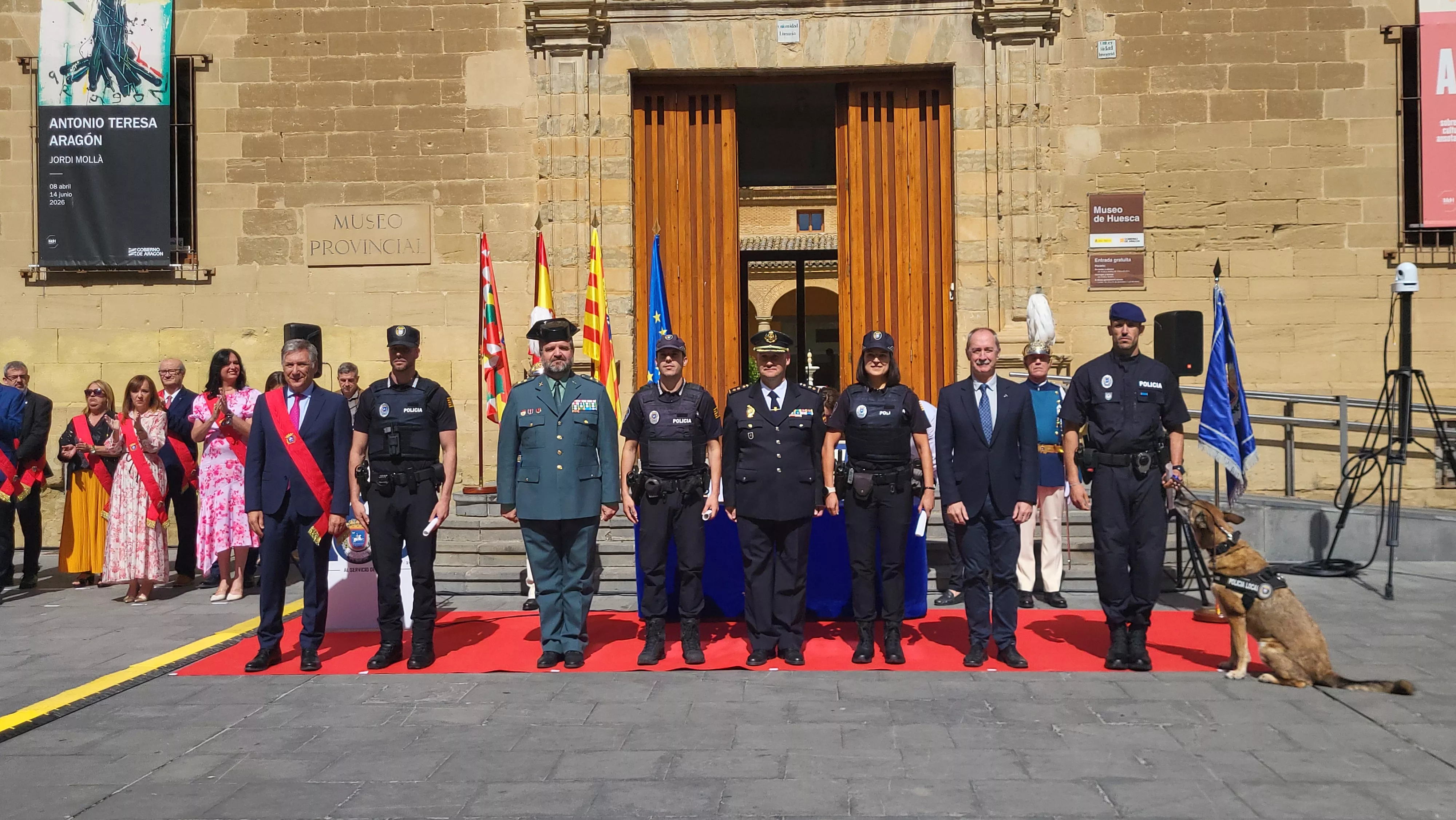 Celebración del 165º aniversario de la Policía Local de Huesca. Foto Mercedes Manterola