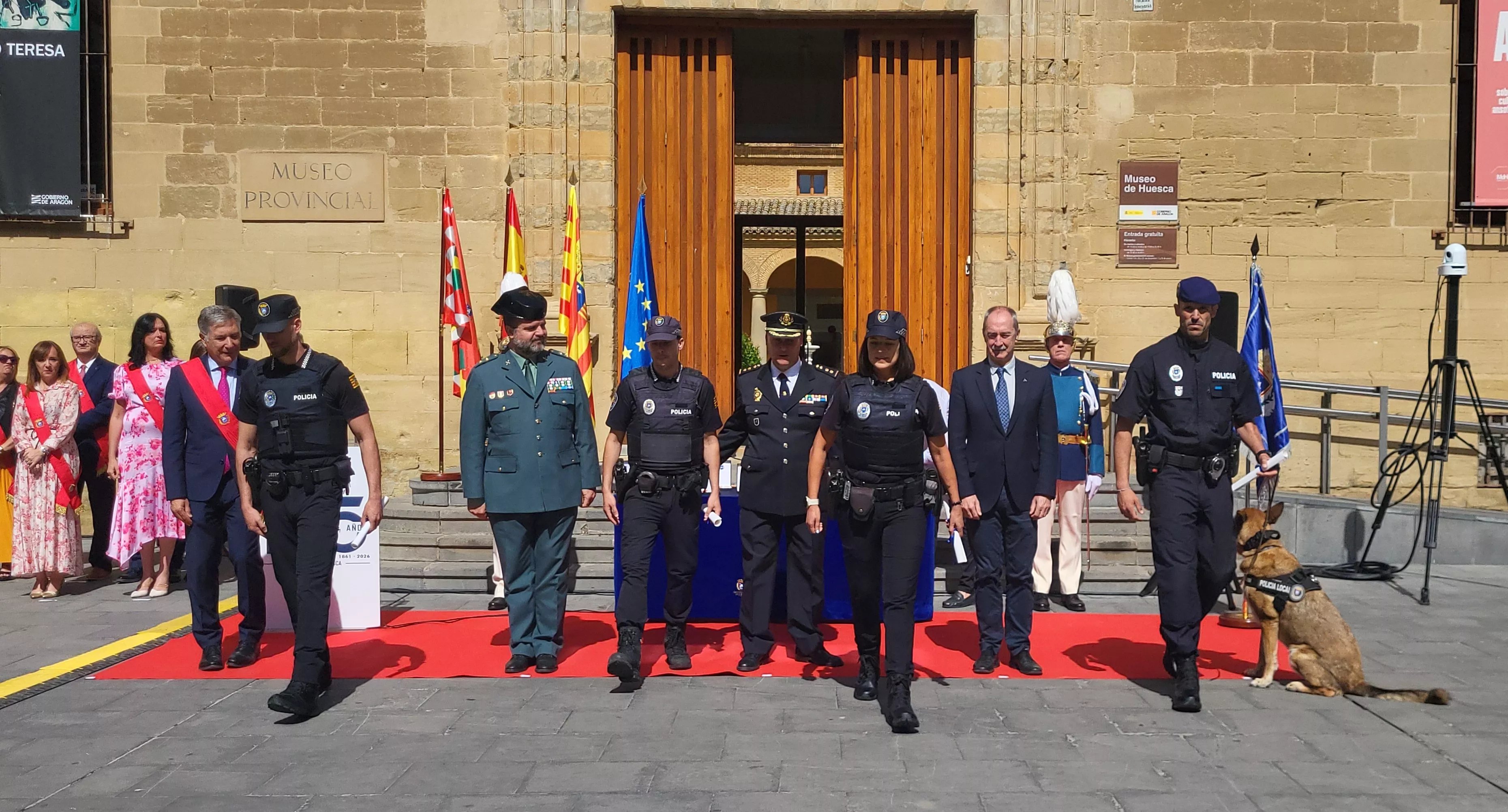 Celebración del 165º aniversario de la Policía Local de Huesca. Foto Mercedes Manterola