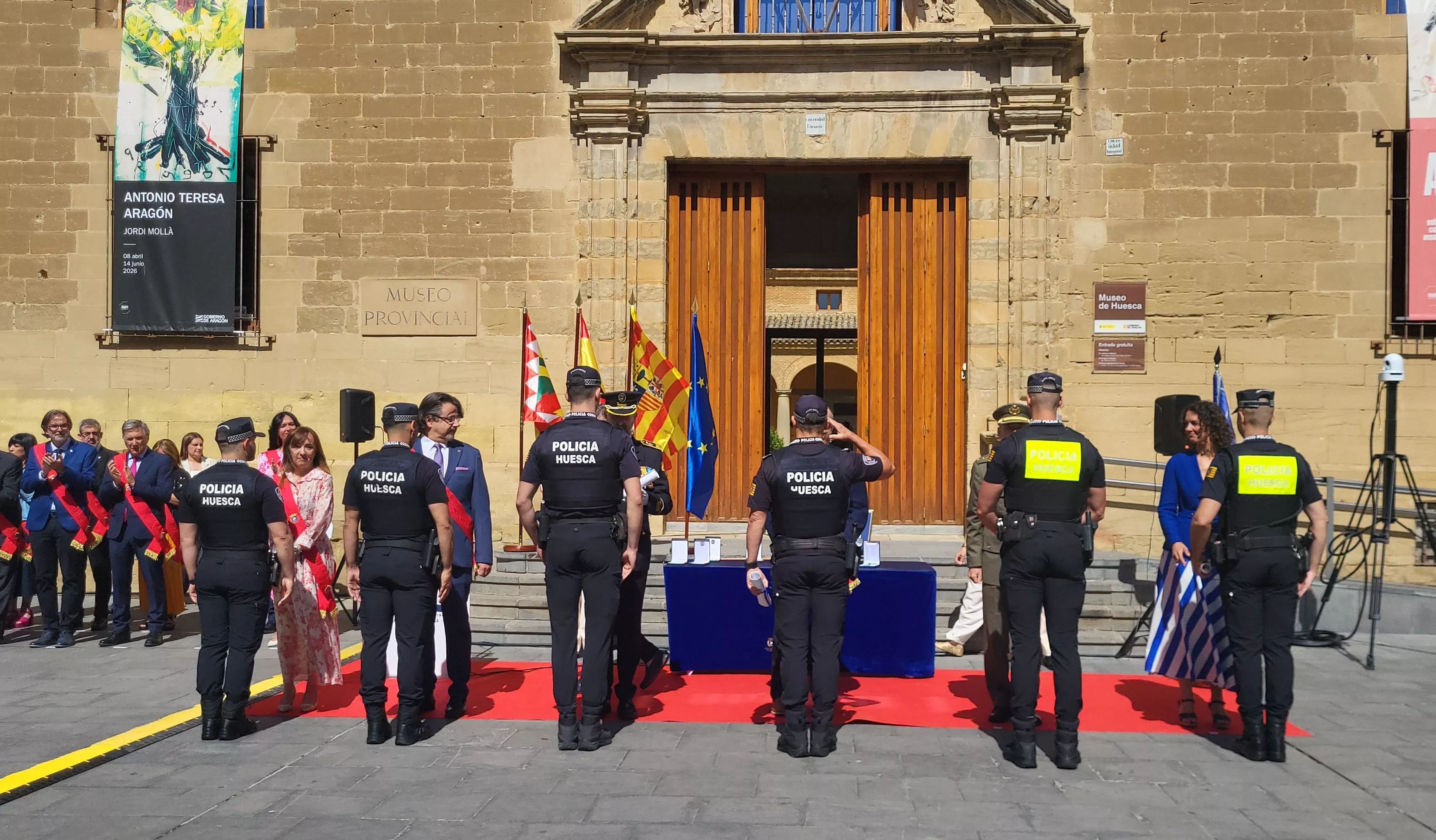 Celebración del 165º aniversario de la Policía Local de Huesca. Foto Mercedes Manterola