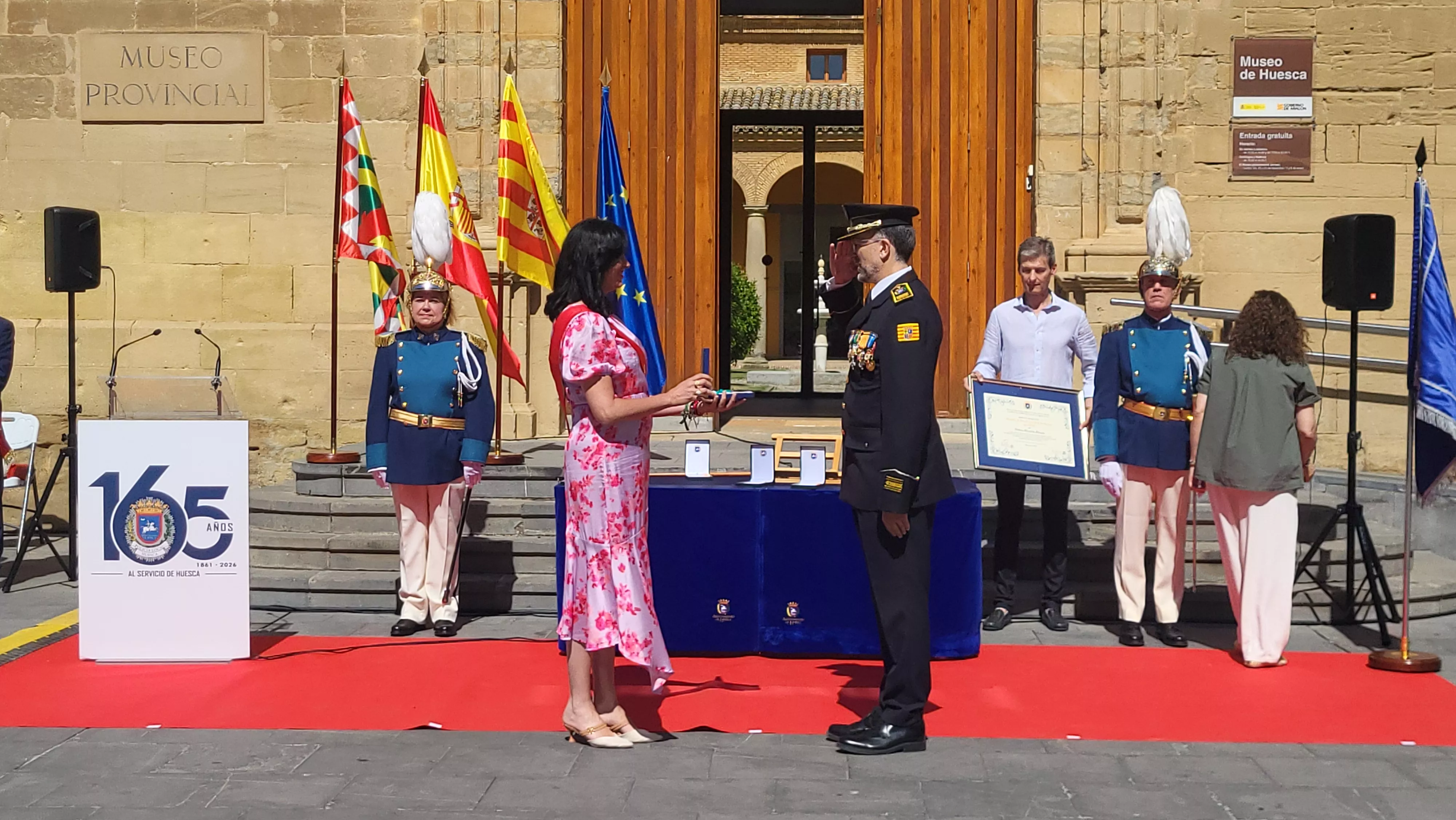Celebración del 165º aniversario de la Policía Local de Huesca. Foto Mercedes Manterola