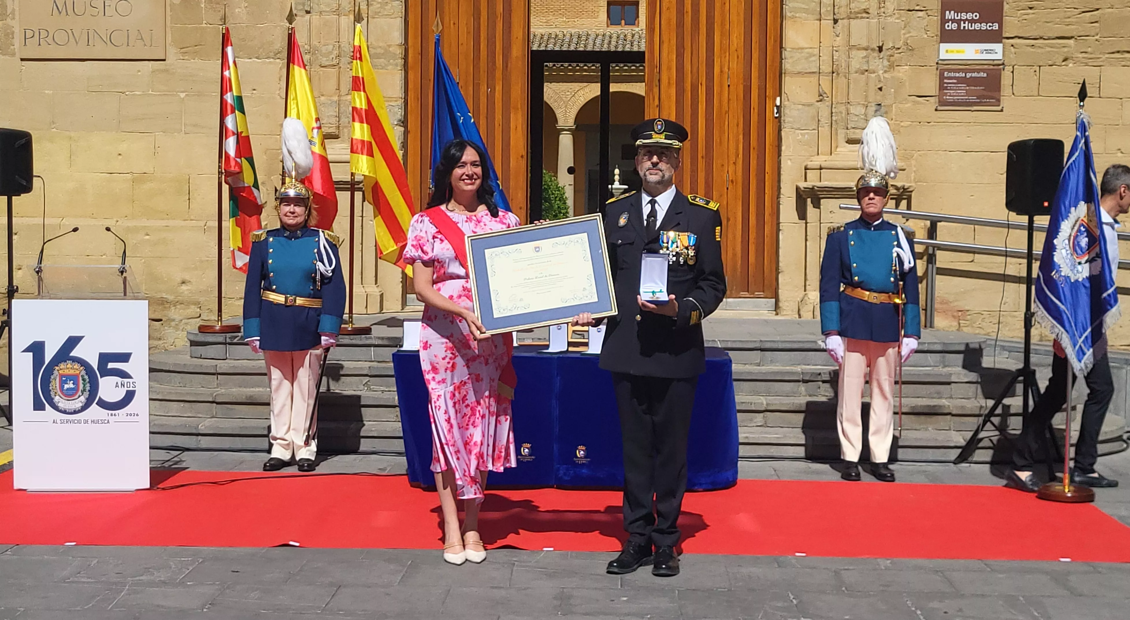 Celebración del 165º aniversario de la Policía Local de Huesca. Foto Mercedes Manterola