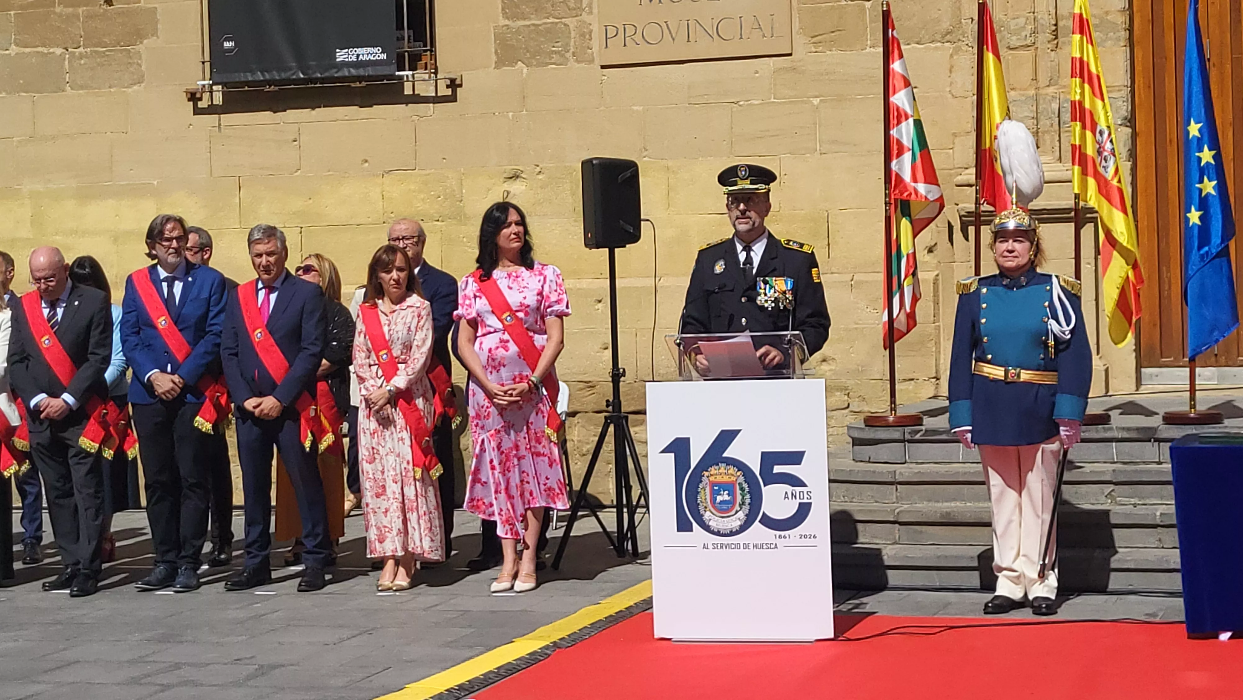 Celebración del 165º aniversario de la Policía Local de Huesca. Foto Mercedes Manterola