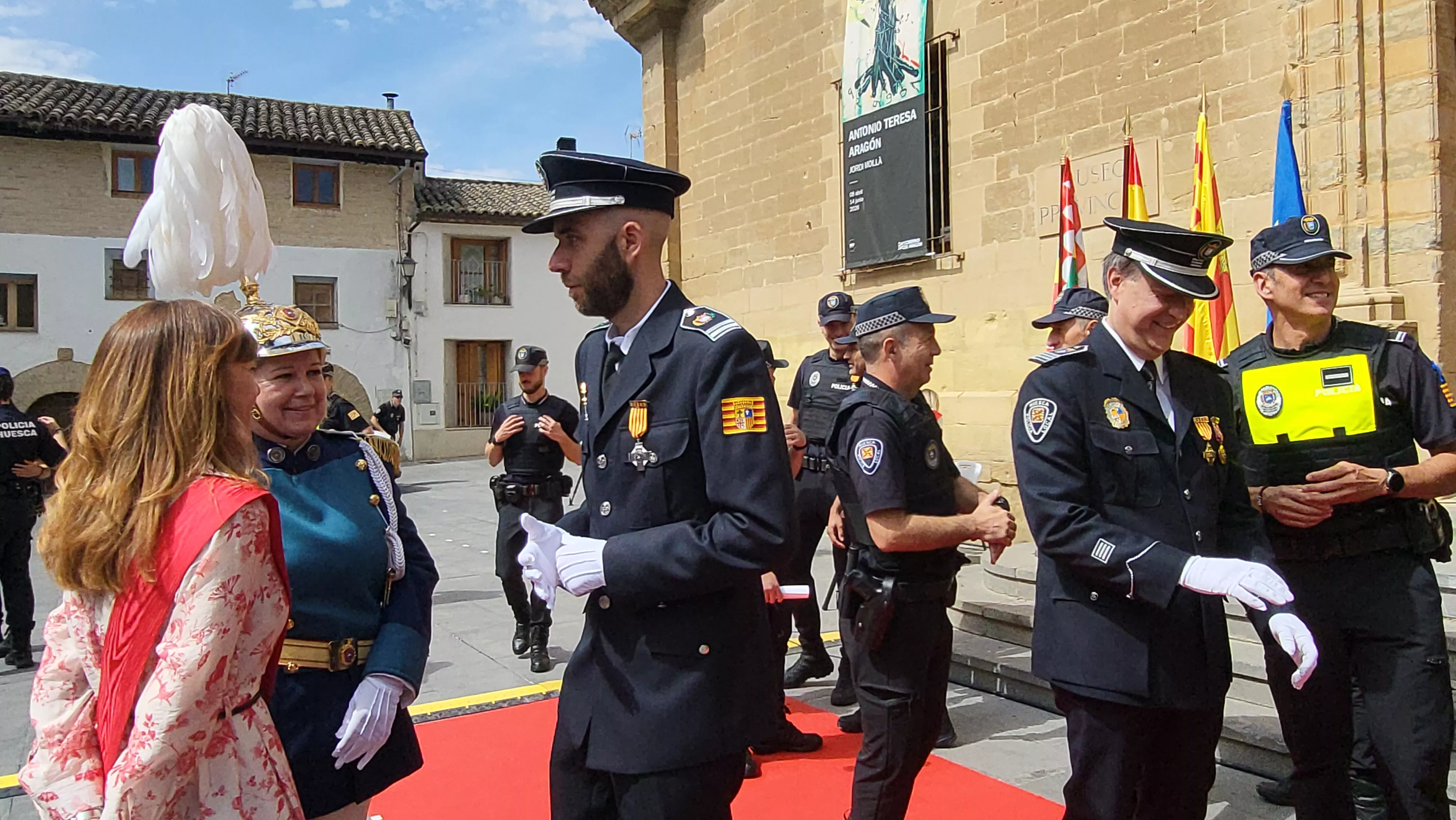 Celebración del 165º aniversario de la Policía Local de Huesca. Foto Mercedes Manterola
