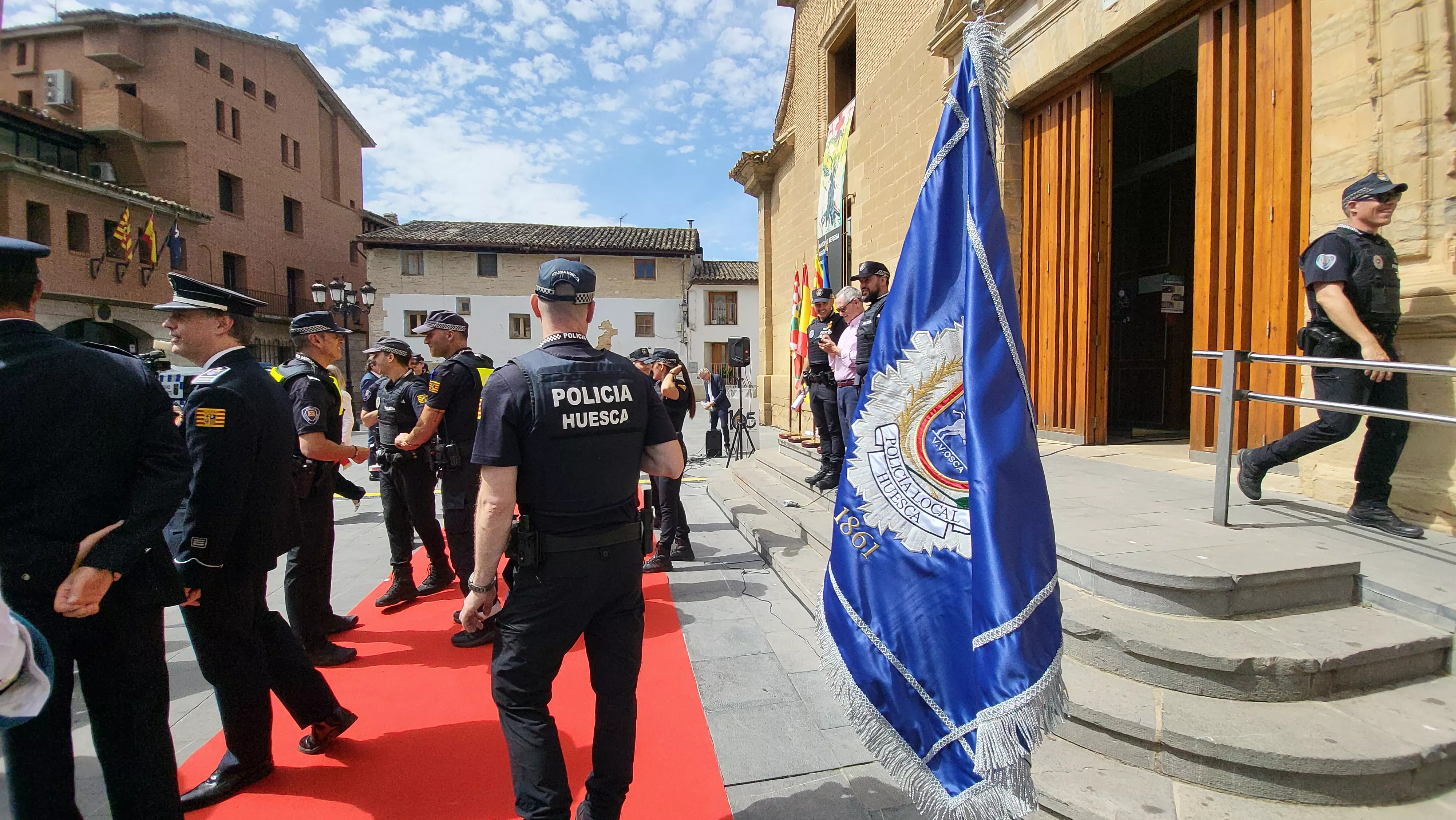 Celebración del 165º aniversario de la Policía Local de Huesca. Foto Mercedes Manterola