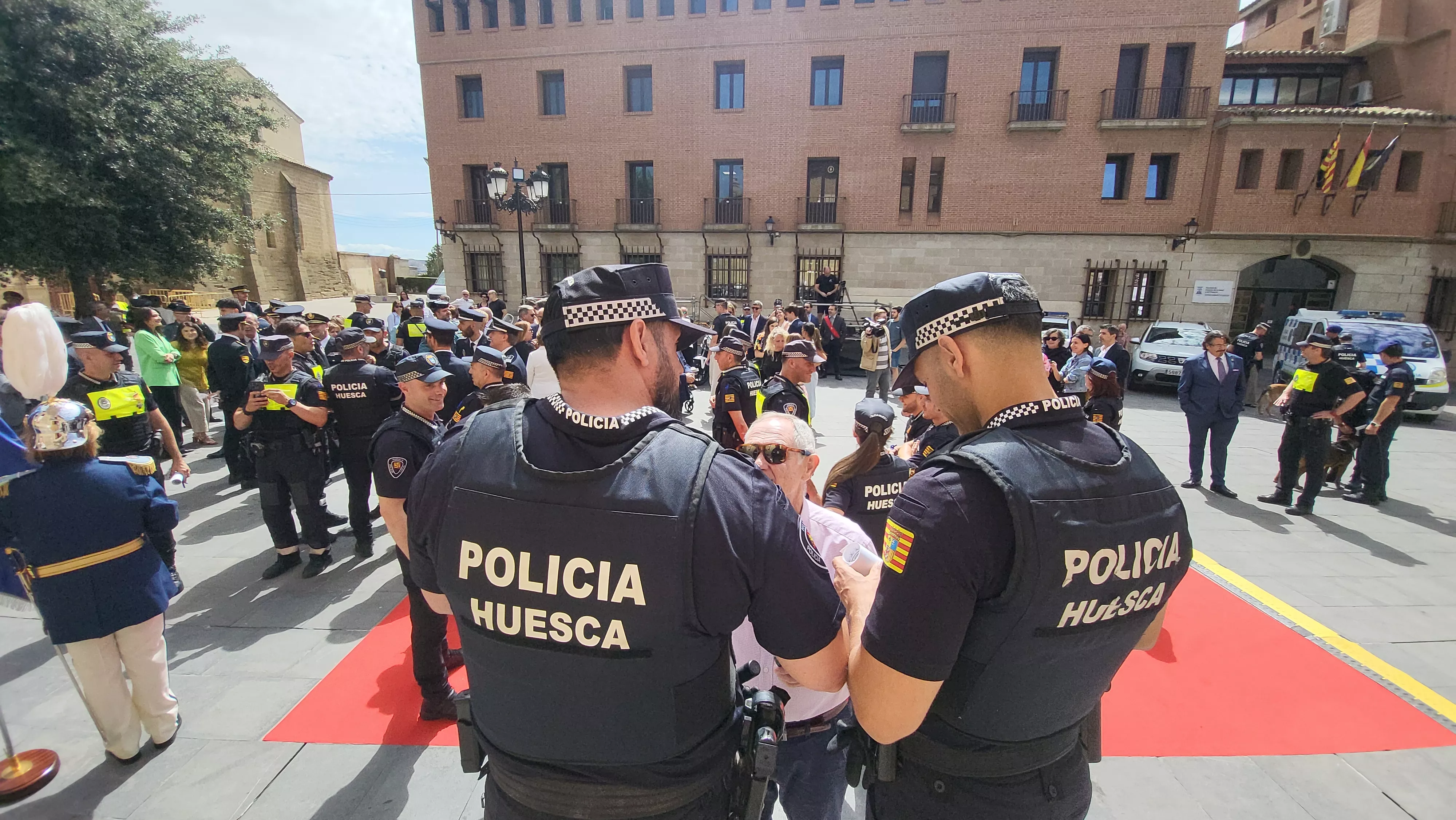 Celebración del 165º aniversario de la Policía Local de Huesca. Foto Mercedes Manterola