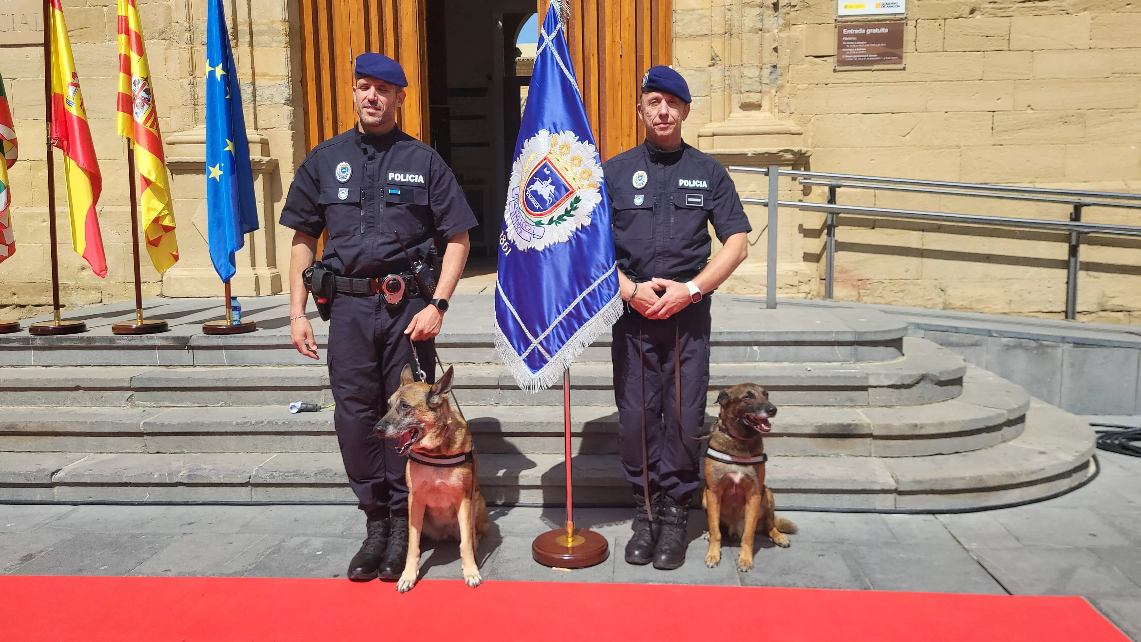 Celebración del 165º aniversario de la Policía Local de Huesca. Foto Mercedes Manterola