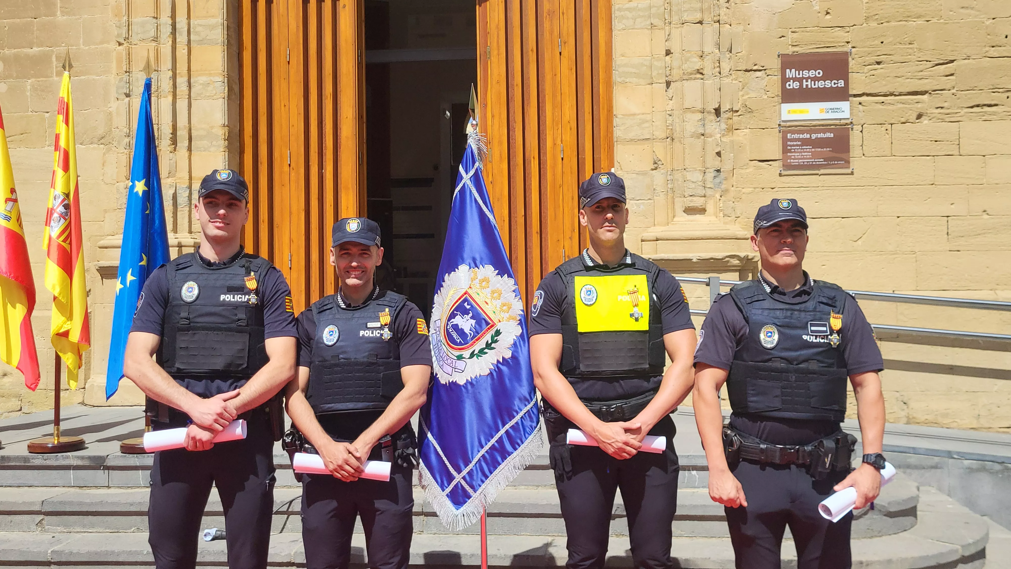 Celebración del 165º aniversario de la Policía Local de Huesca. Foto Mercedes Manterola